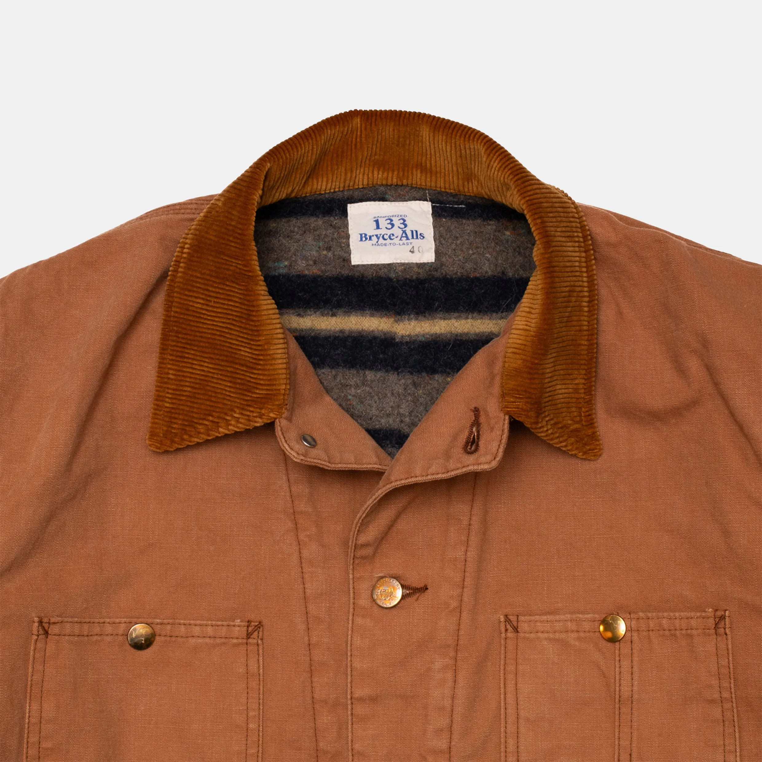 Blanket Lined Chore Coat Duck Brown sold by Bryceland's product image thumbnail 2