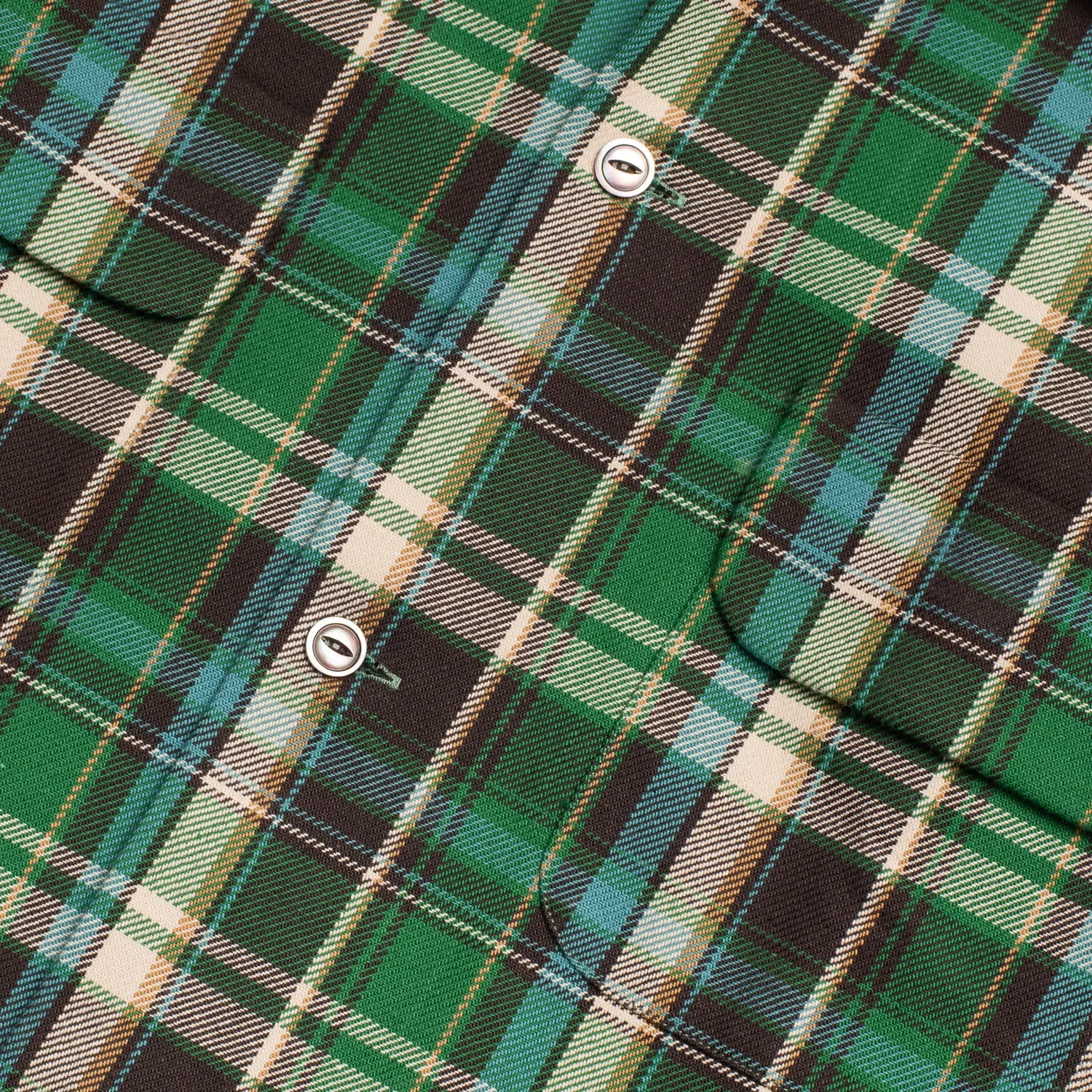 Cotton Sports Shirt Green/Blue Check sold by Bryceland's product image thumbnail 3
