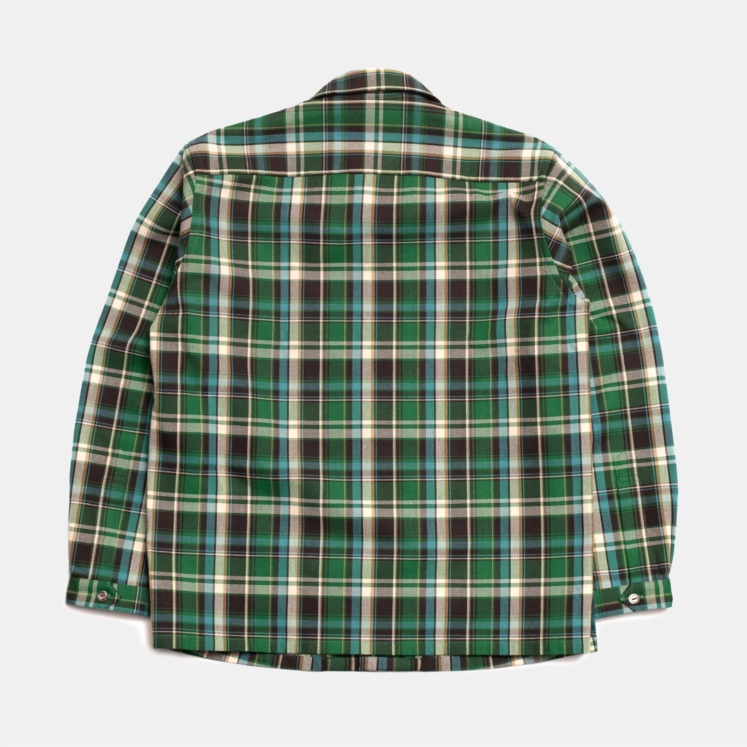 Cotton Sports Shirt Green/Blue Check sold by Bryceland's product image thumbnail 4