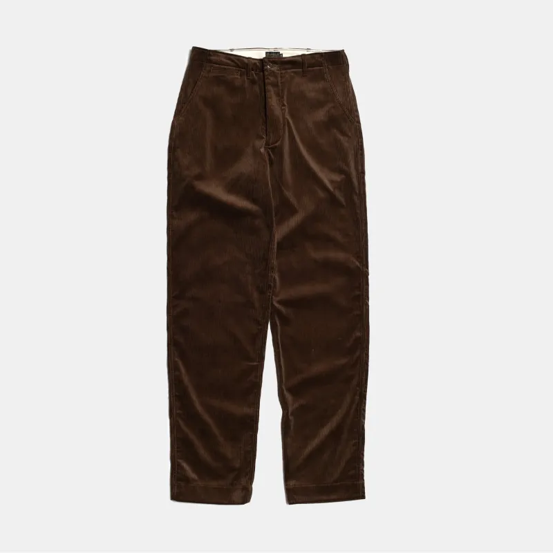 Army Chinos Corduroy Dark Brown sold by Bryceland's