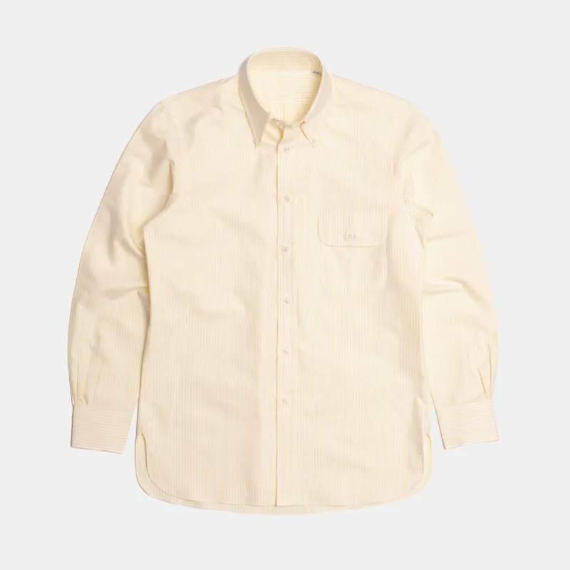 Perfect OCBD Striped Shirt Yellow sold by Bryceland's