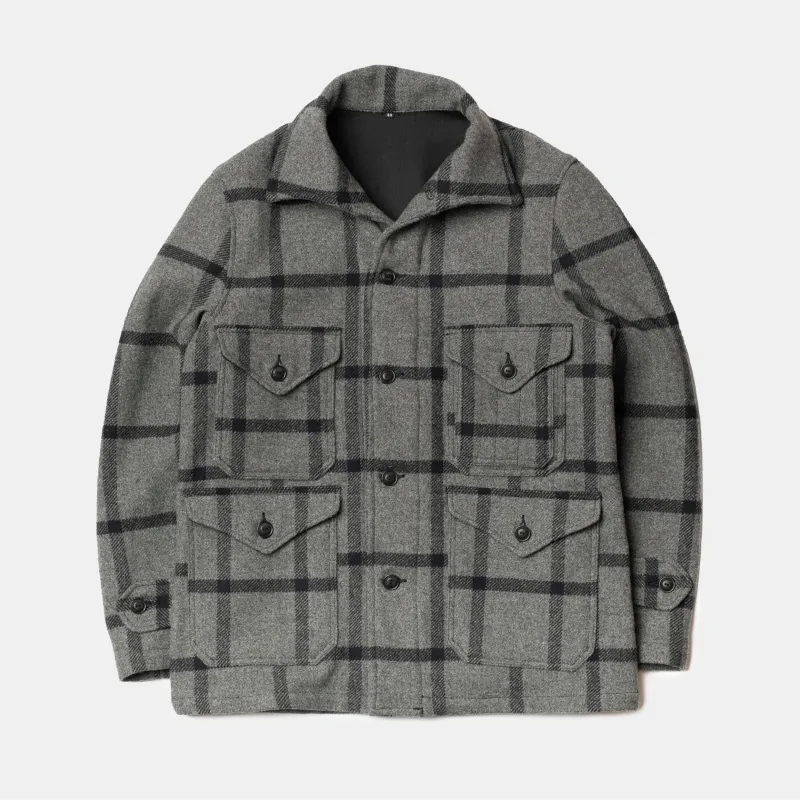 Hunting Jacket Black/Grey Check Wool sold by Bryceland's