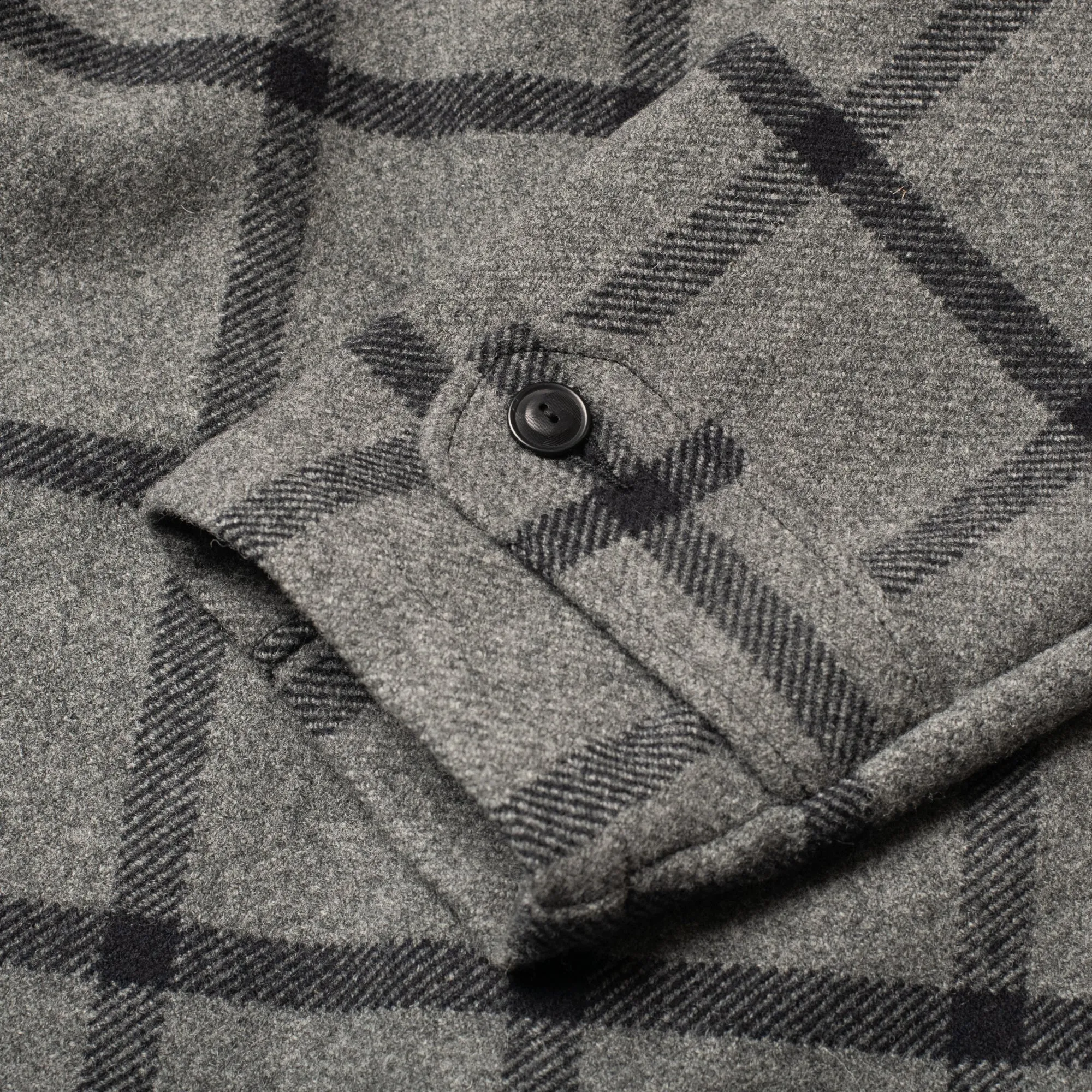 Hunting Jacket Black/Grey Check Wool sold by Bryceland's product image thumbnail 5