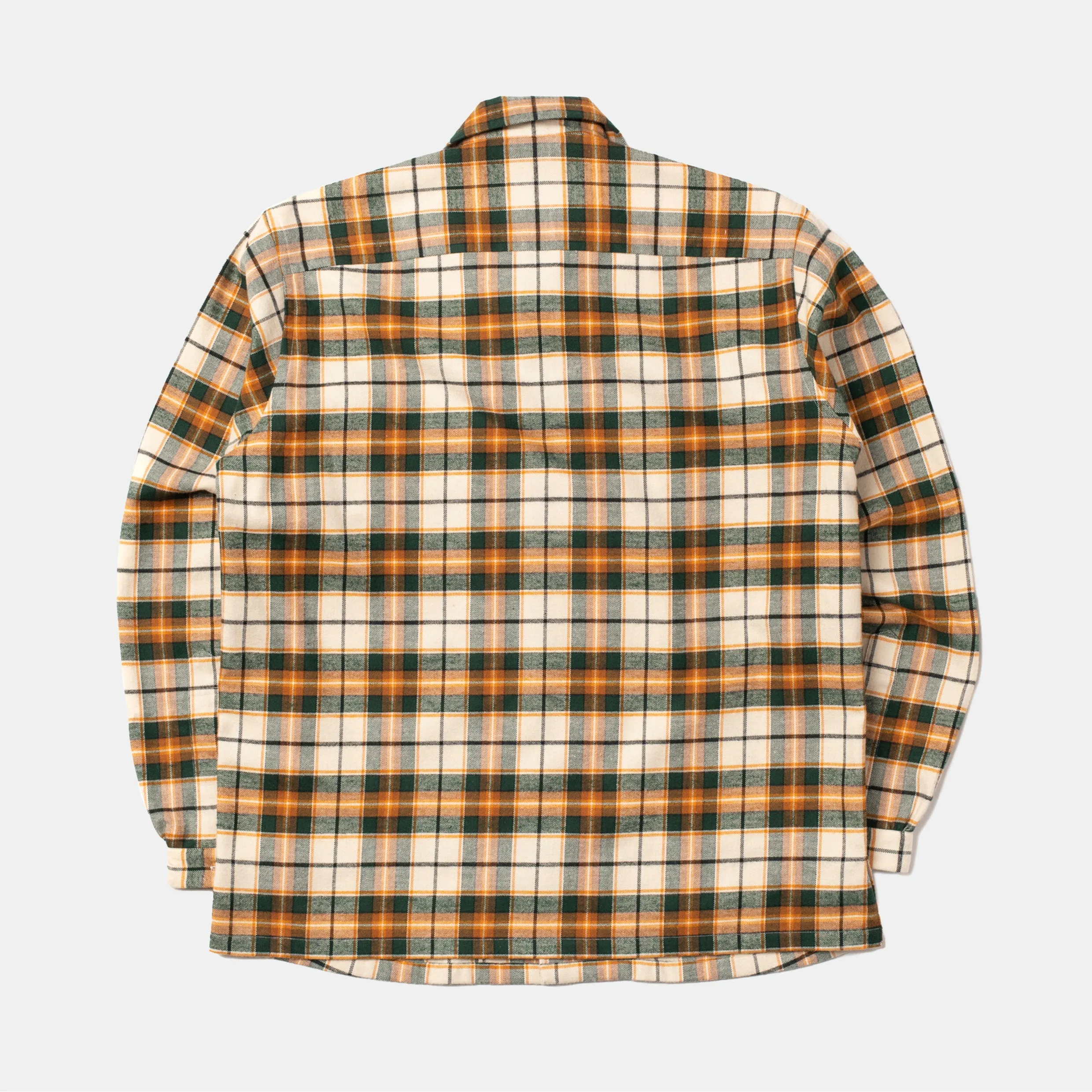 Cotton Sports Shirt Green/Orange Check sold by Bryceland's product image thumbnail 4