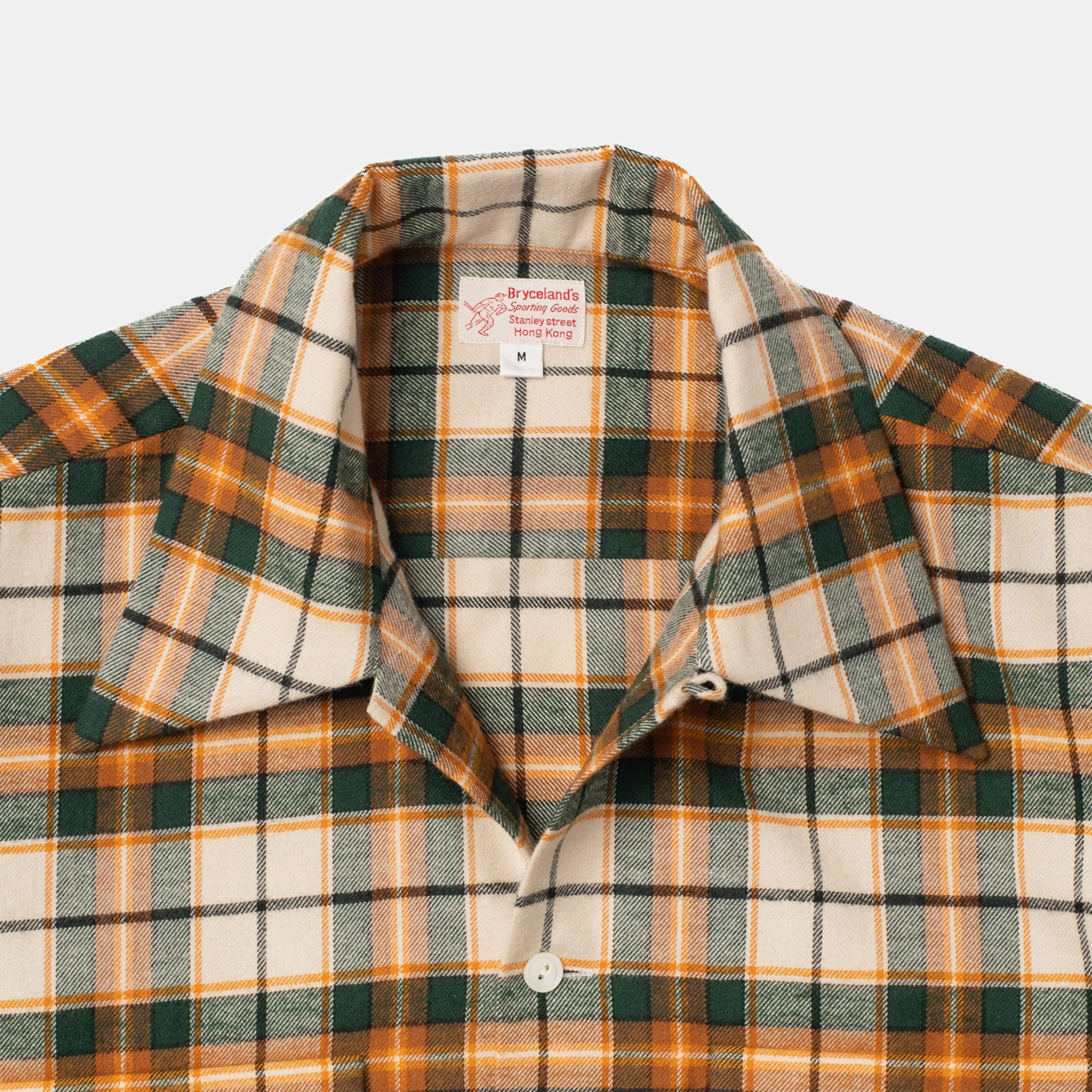 Cotton Sports Shirt Green/Orange Check sold by Bryceland's product image thumbnail 2