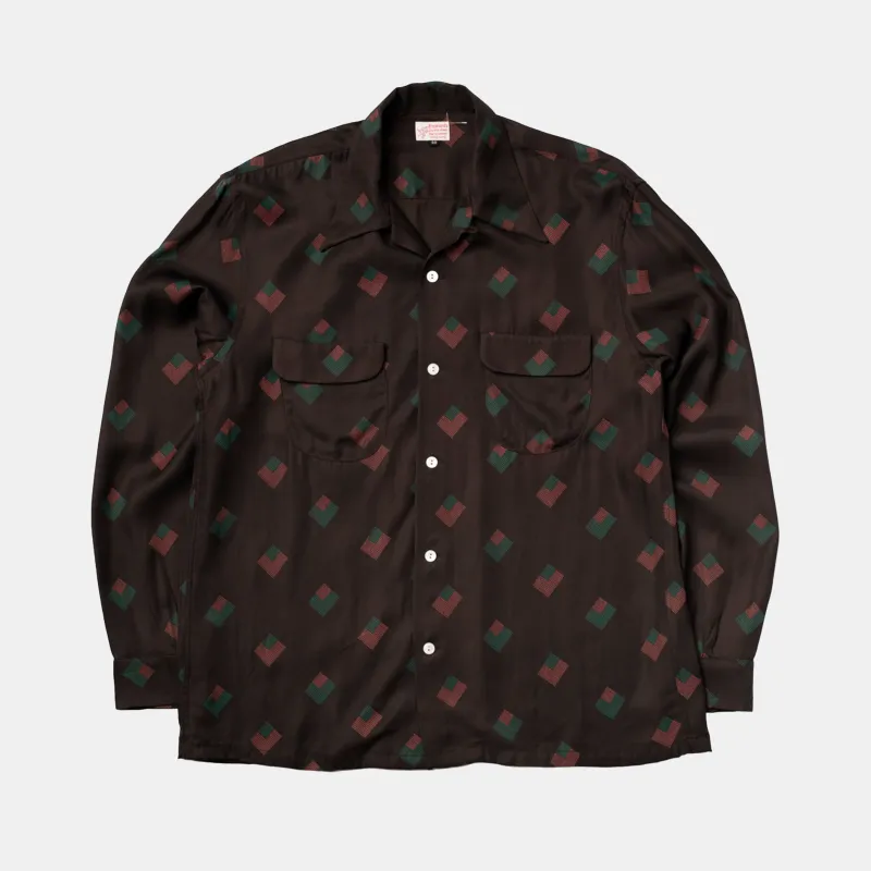 Rayon Shirt Diamond Brown sold by Bryceland's