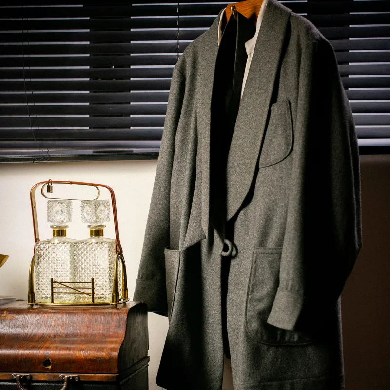 Made-to-Order Lounge Robe Grey sold by Bryceland's