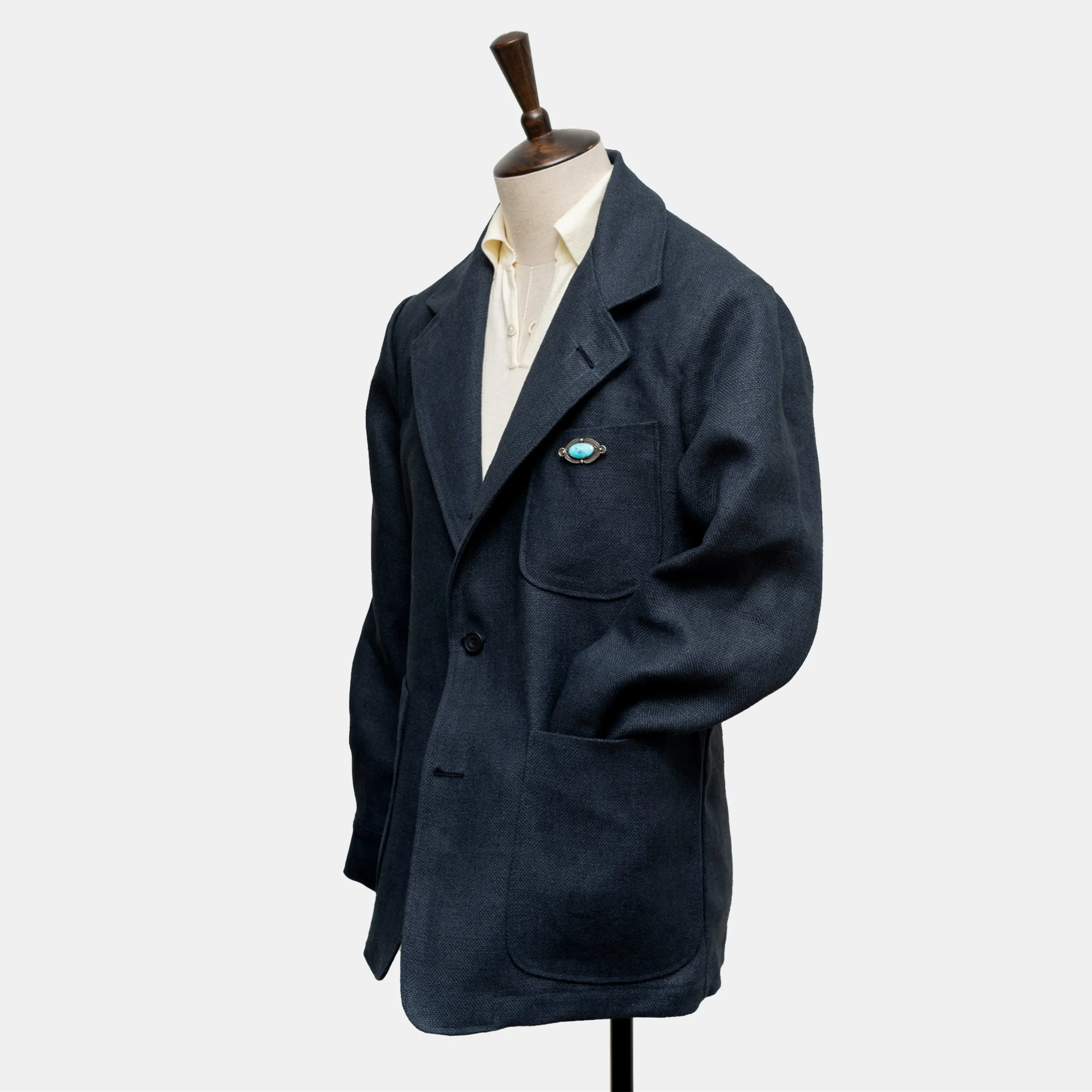 Easy Jacket Blue Linen sold by Bryceland's product image thumbnail 5