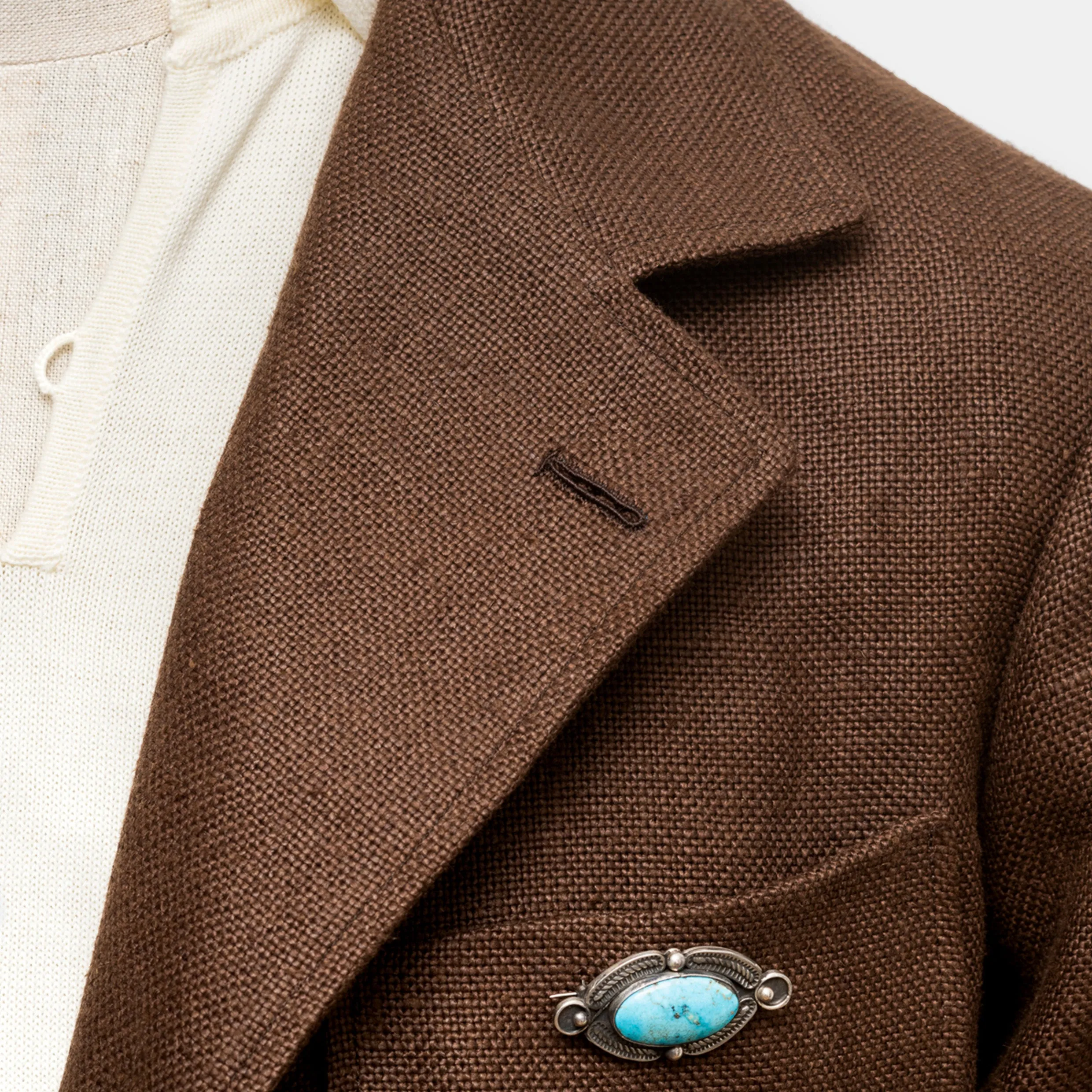 Easy Jacket Brown Linen sold by Bryceland's product image thumbnail 3