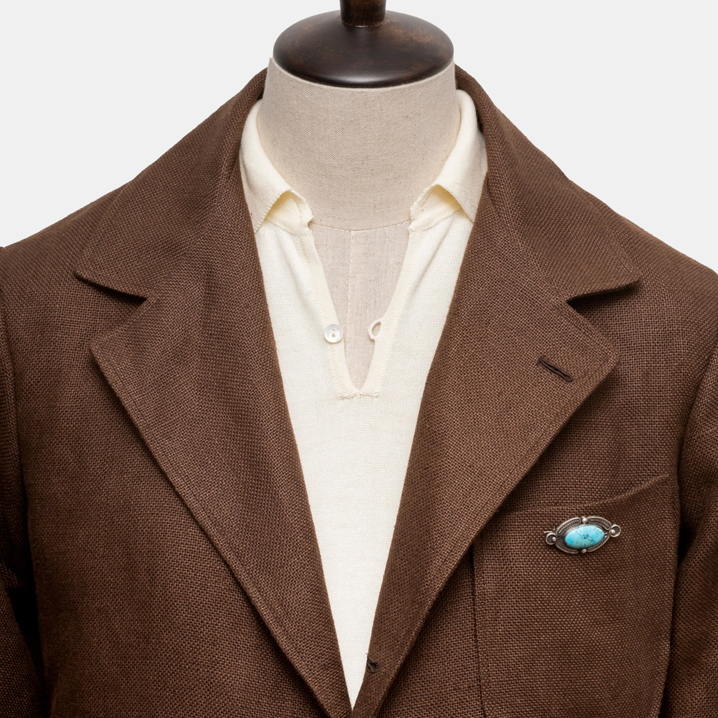 Easy Jacket Brown Linen sold by Bryceland's product image thumbnail 2