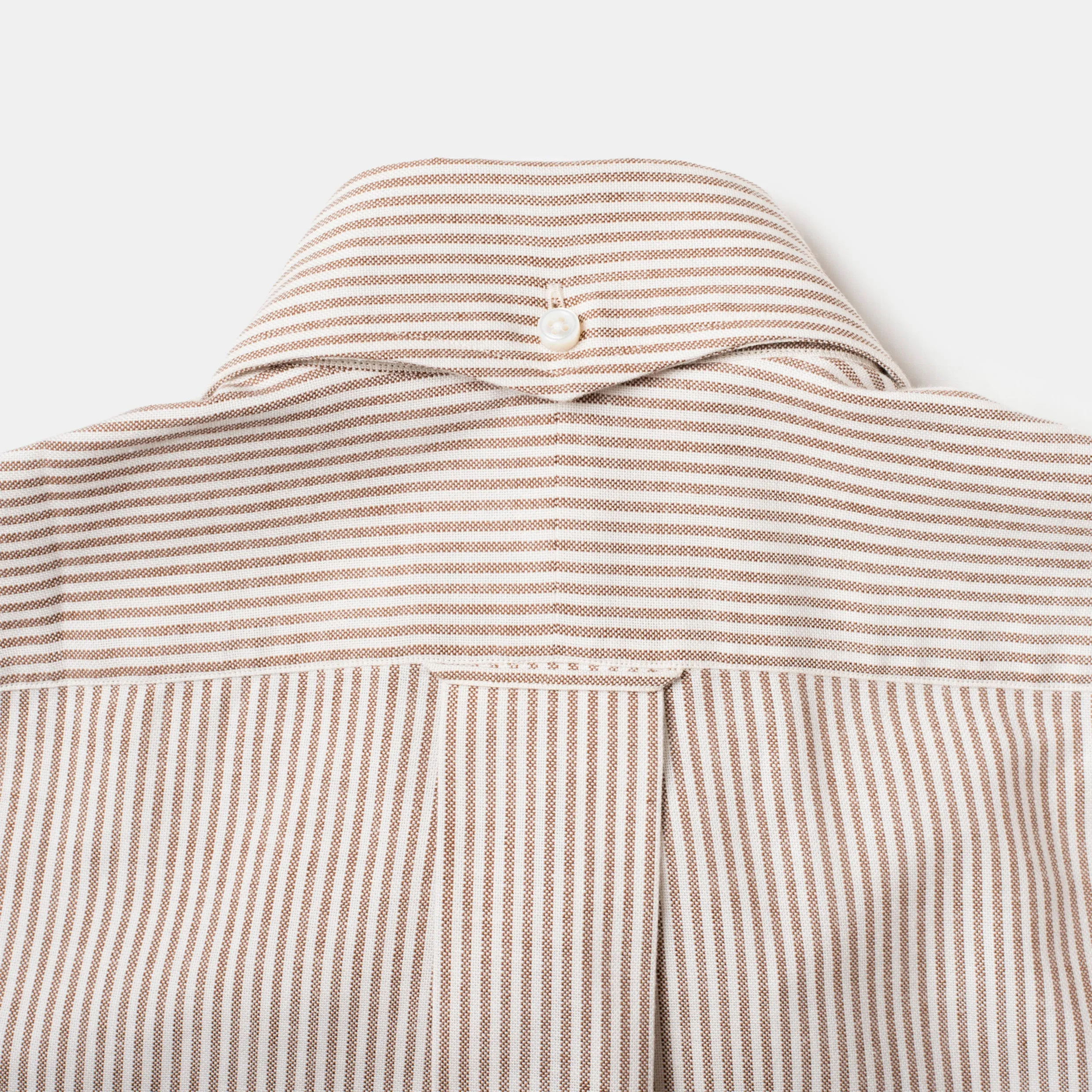 Perfect OCBD Striped Shirt Brown sold by Bryceland's product image thumbnail 5
