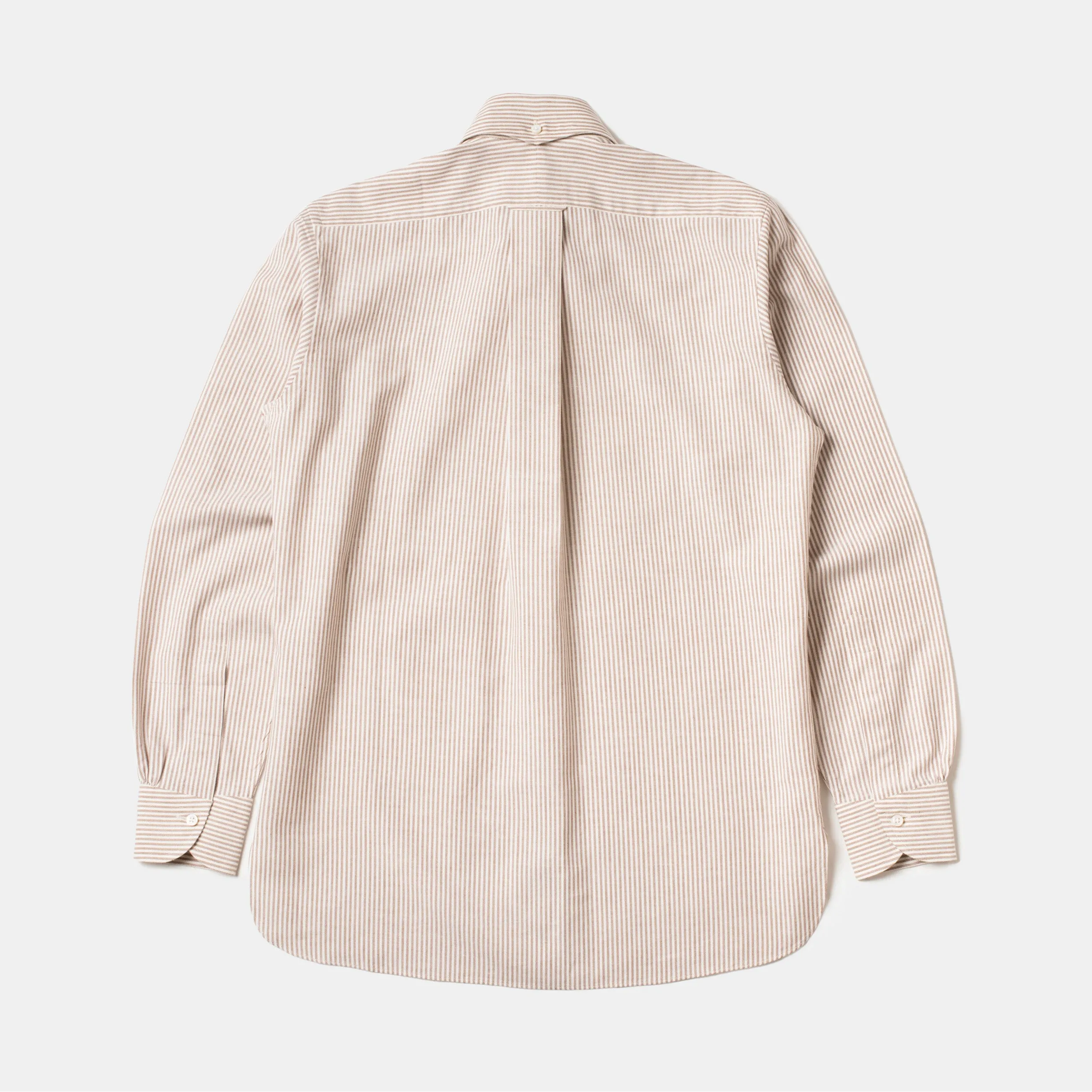 Perfect OCBD Striped Shirt Brown sold by Bryceland's product image thumbnail 4