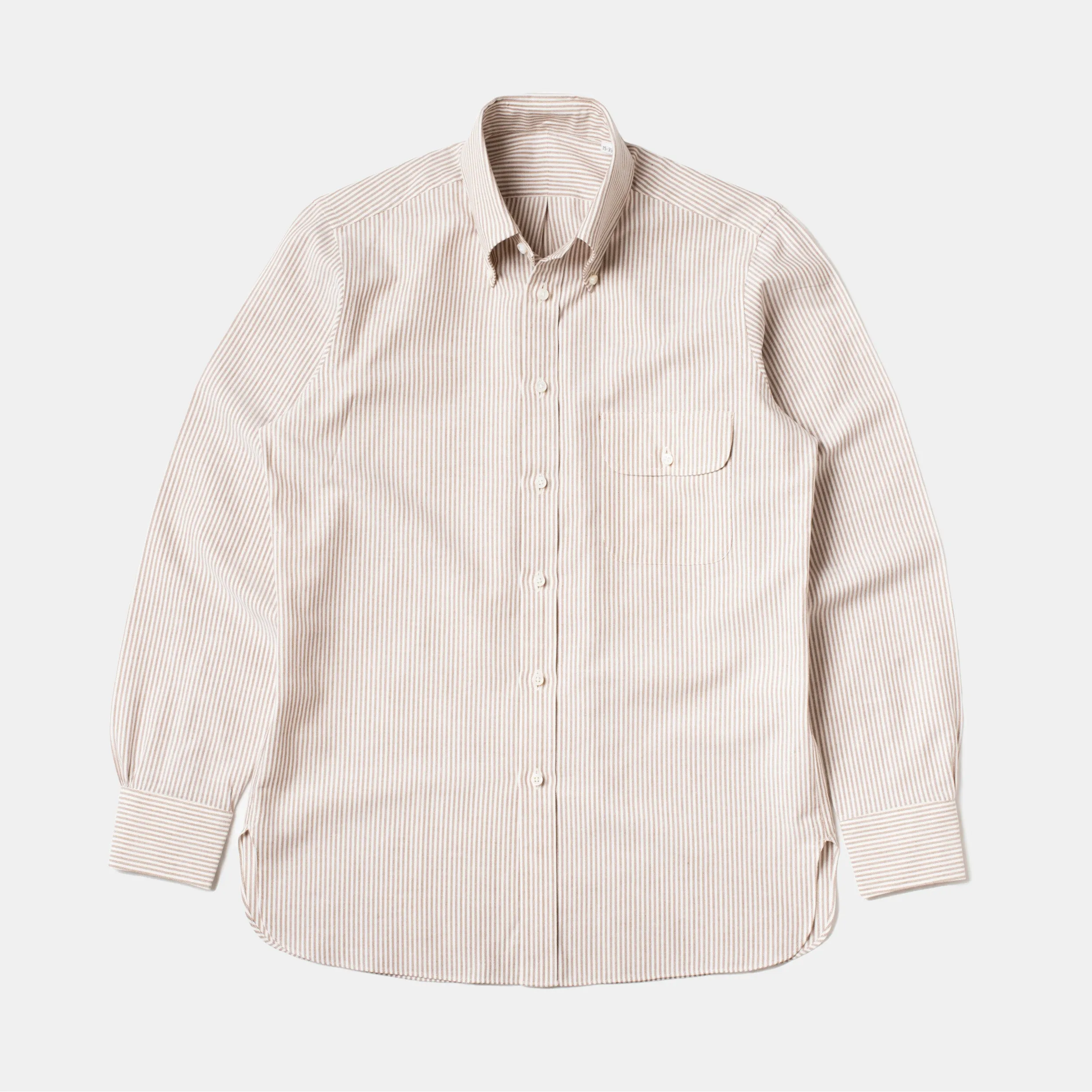 Perfect OCBD Striped Shirt Brown sold by Bryceland's