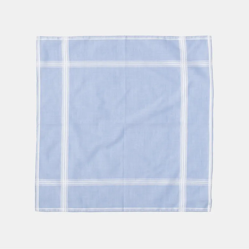 Simonnot Godard Rivoli Handkerchief Blue sold by Bryceland's
