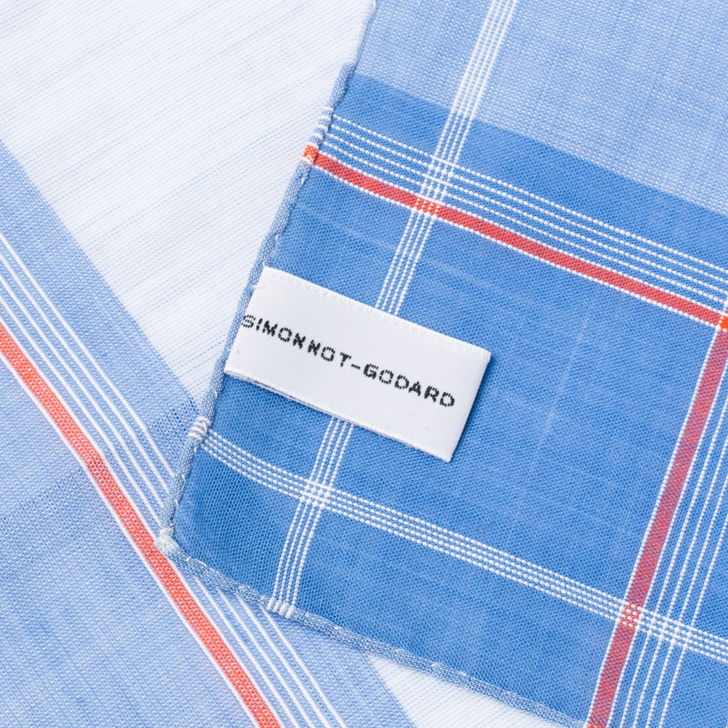Simonnot Godard Villedieu Handkerchief Blue sold by Bryceland's product image thumbnail 2