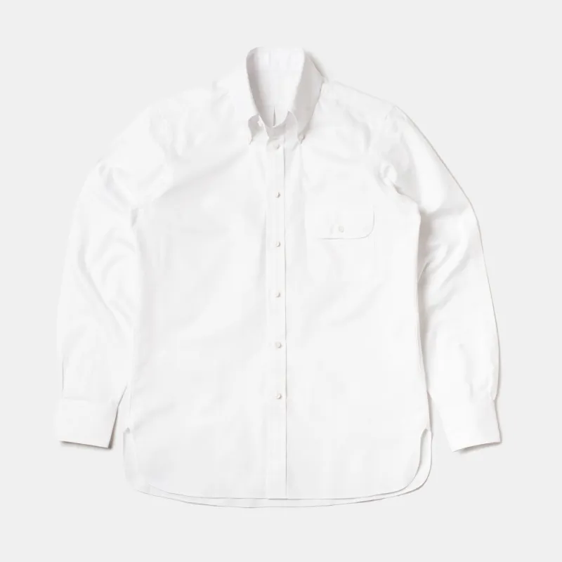 Made-To-Order Perfect OCBD Shirt White sold by Bryceland's