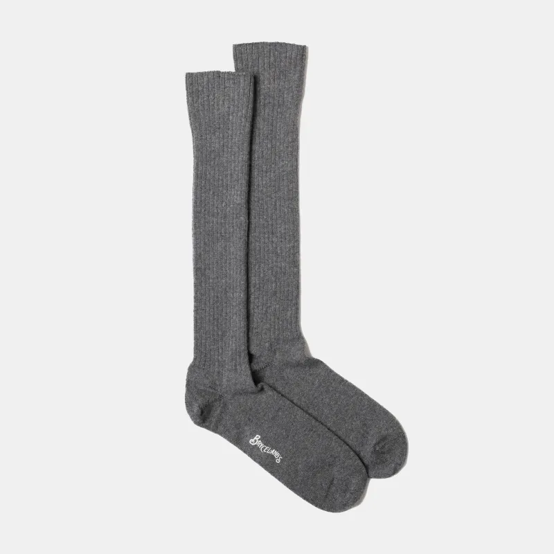 Cashmere Socks Mid Grey sold by Bryceland's