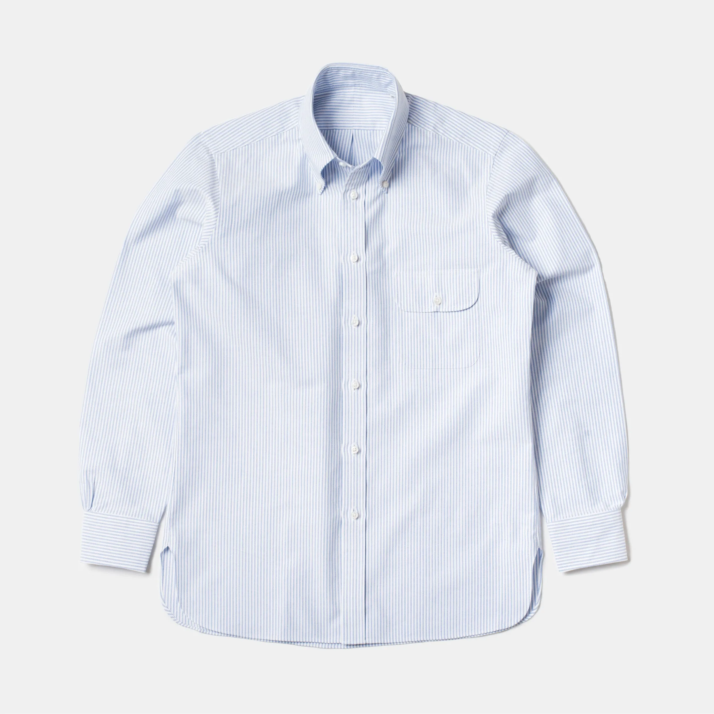 Perfect OCBD Striped Shirt Blue sold by Bryceland's