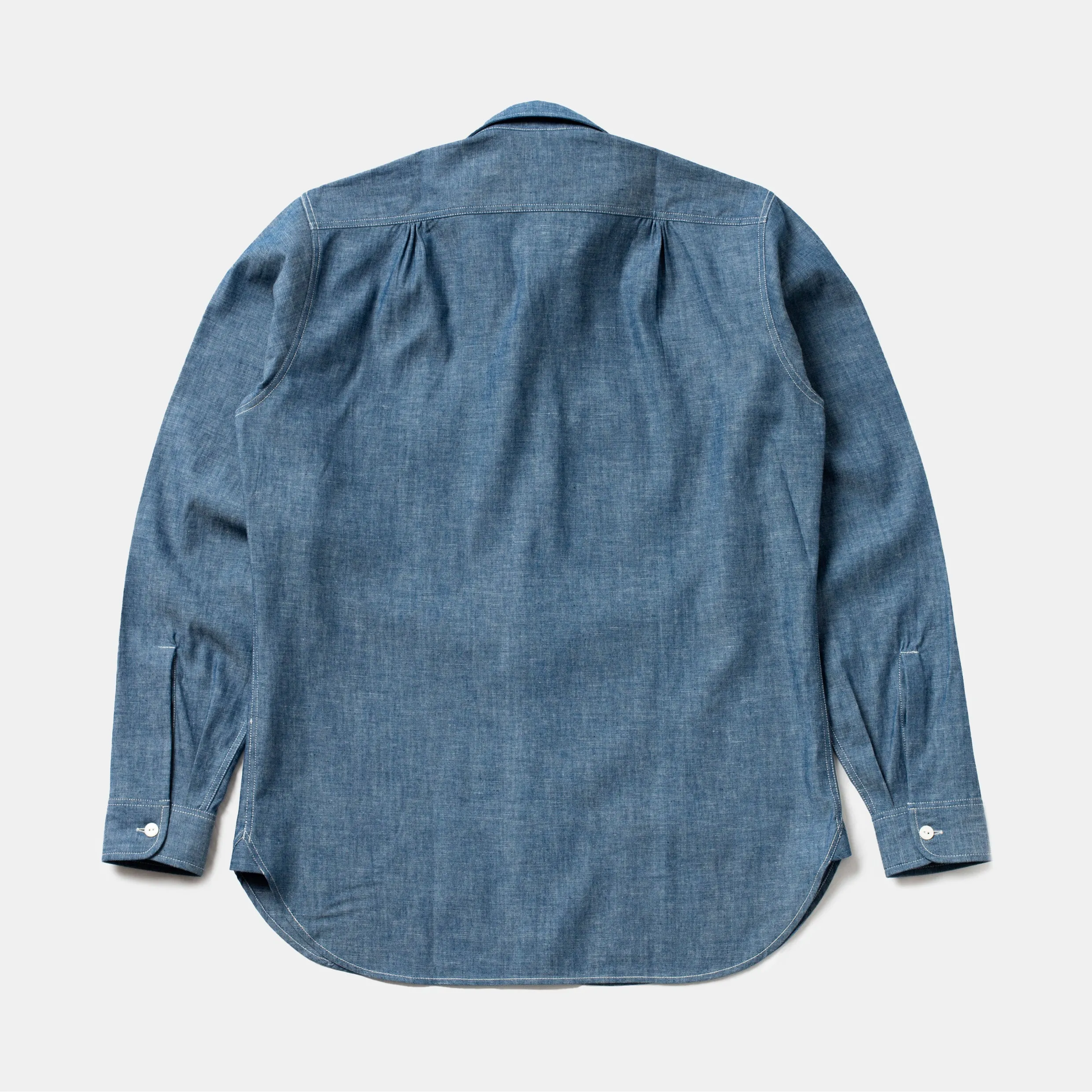 Made-to-Order Teardrop Chambray Shirt sold by Bryceland's product image thumbnail 5