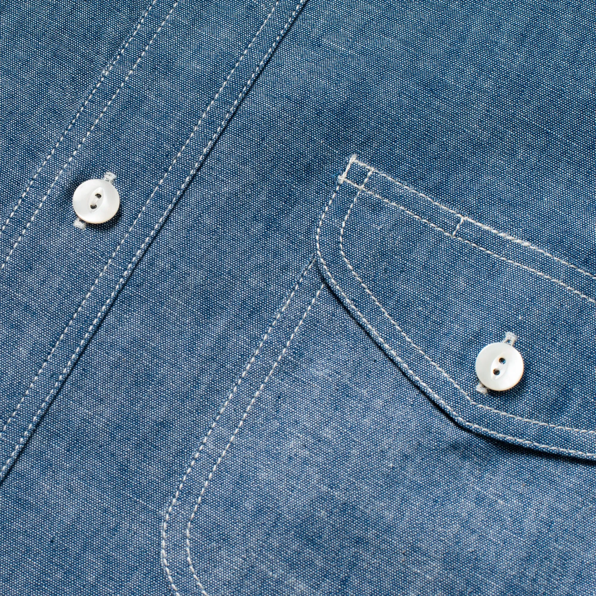 Made-to-Order Teardrop Chambray Shirt sold by Bryceland's product image thumbnail 3