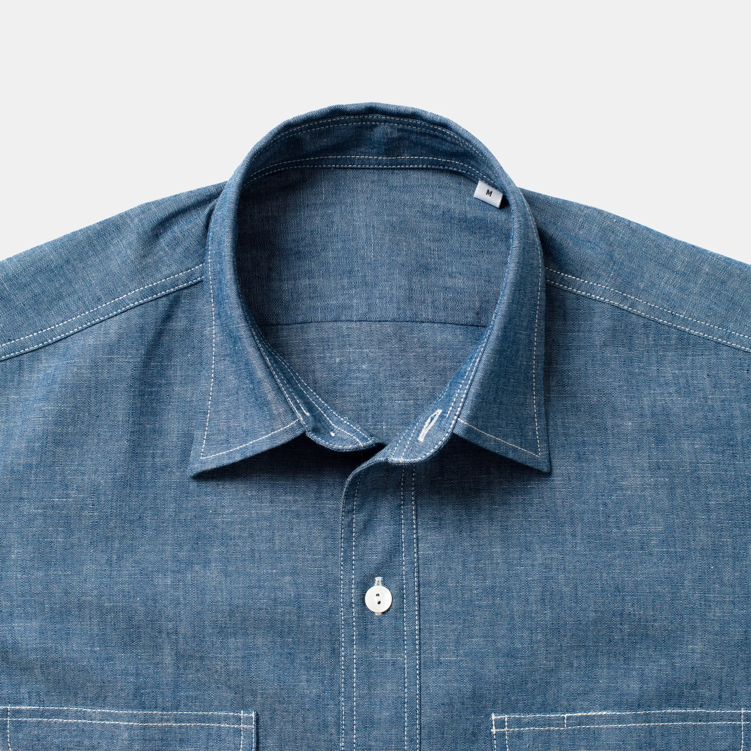 Made-to-Order Teardrop Chambray Shirt sold by Bryceland's product image thumbnail 2