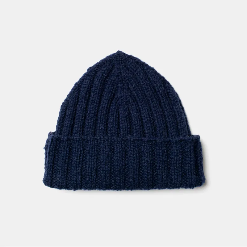 Watch Cap Rib Stitch Navy sold by Bryceland's