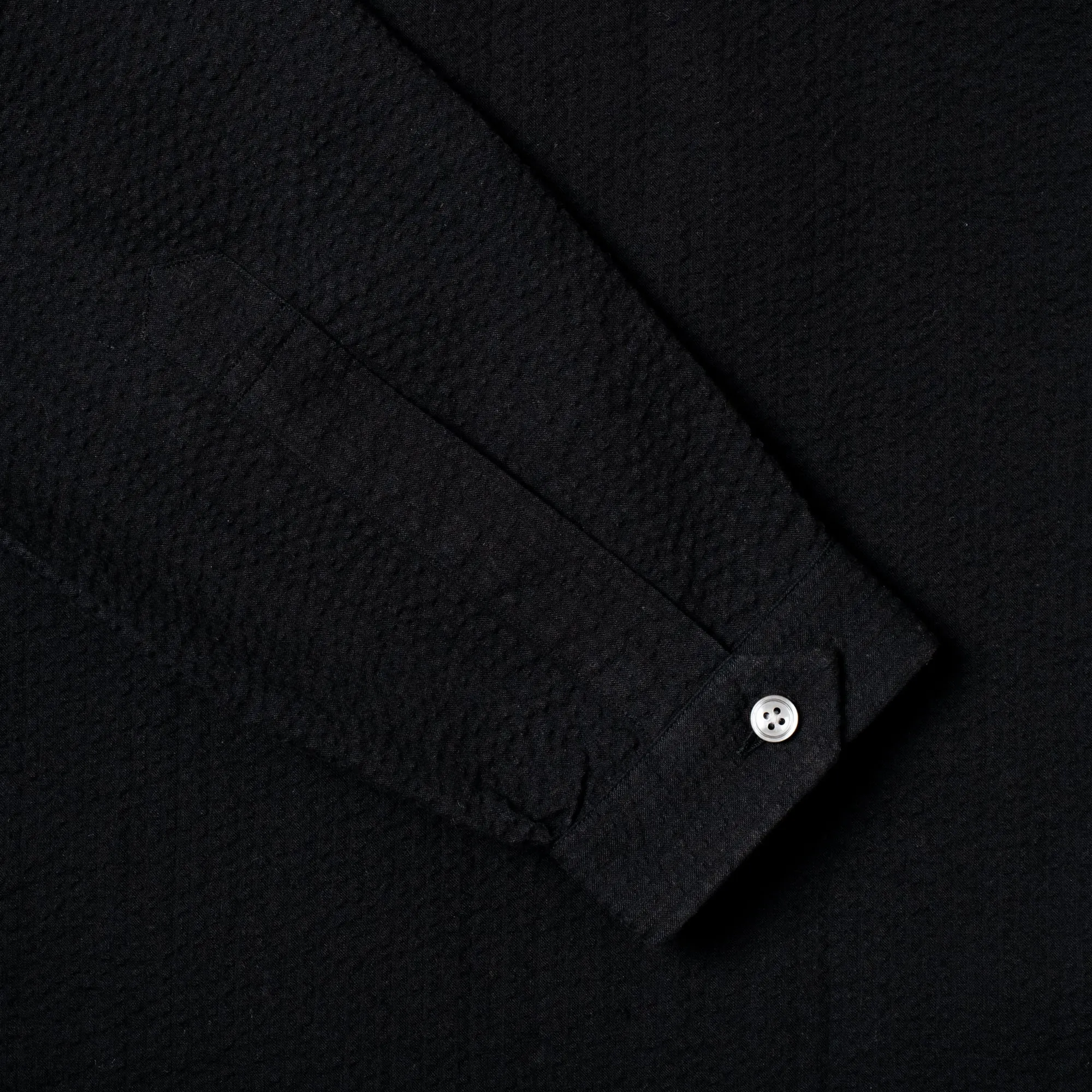 Cabana Shirt Black Seersucker sold by Bryceland's product image thumbnail 5