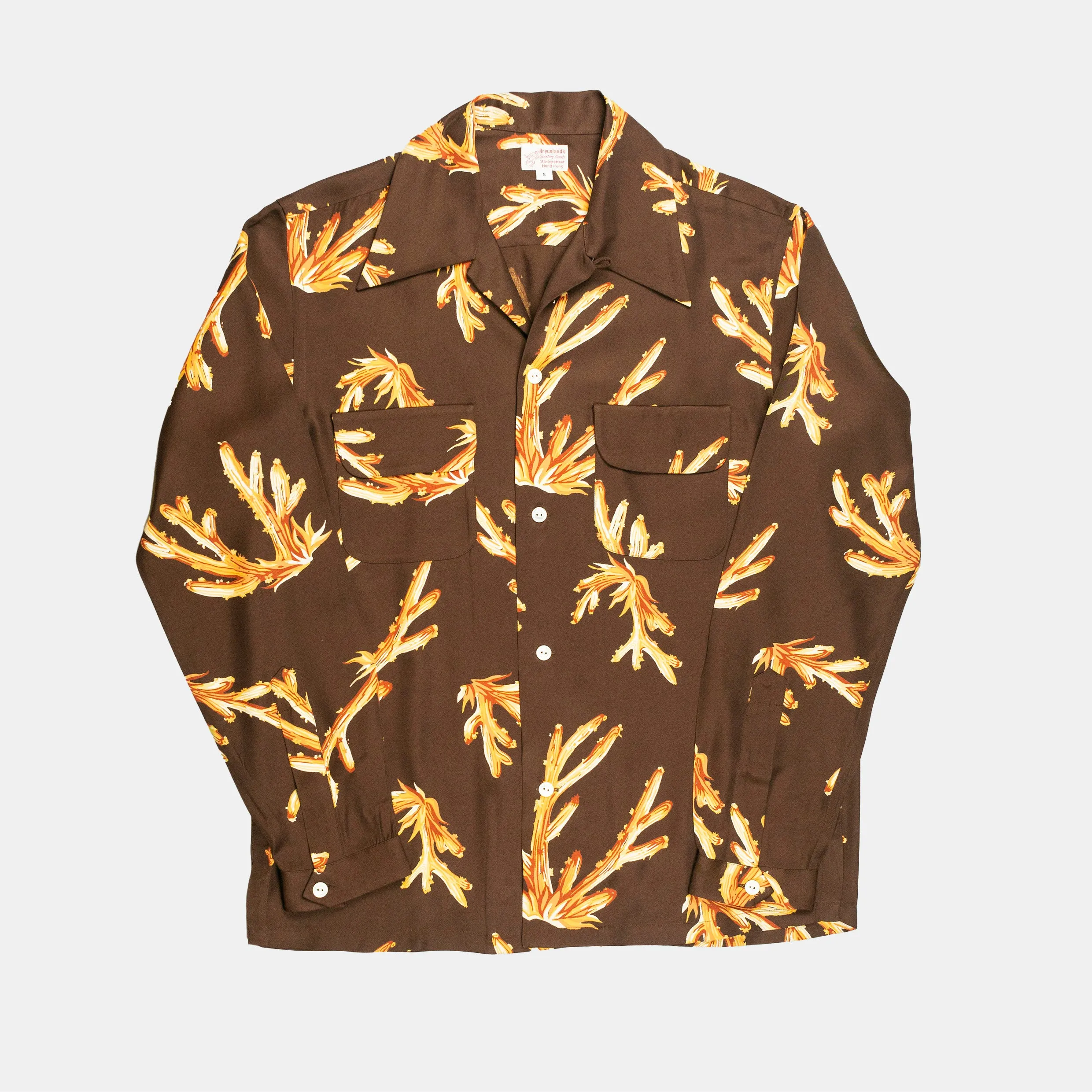 Rayon Shirt Coral Brown sold by Bryceland's