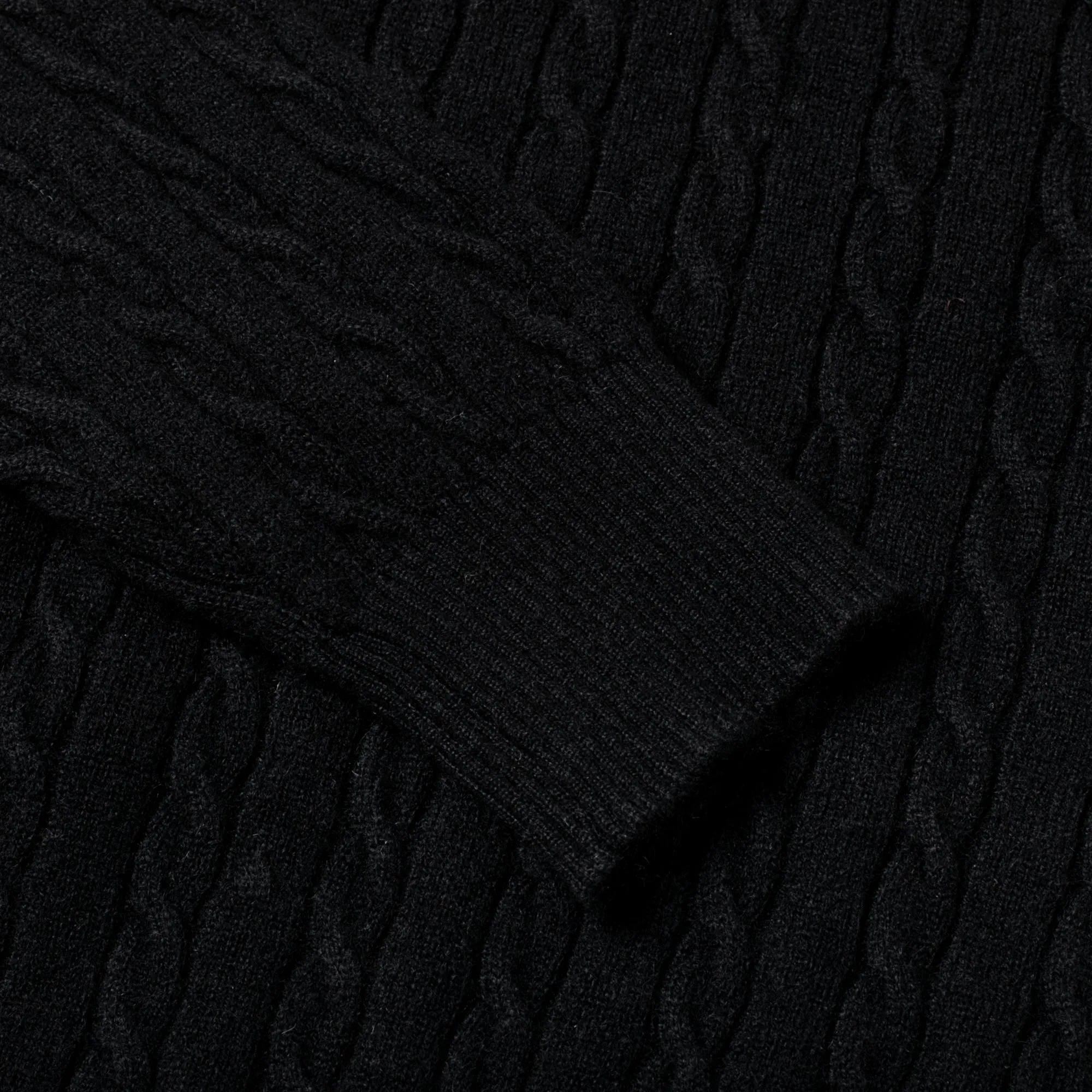 Cable-Knit Crewneck Pullover Black sold by Bryceland's product image thumbnail 3