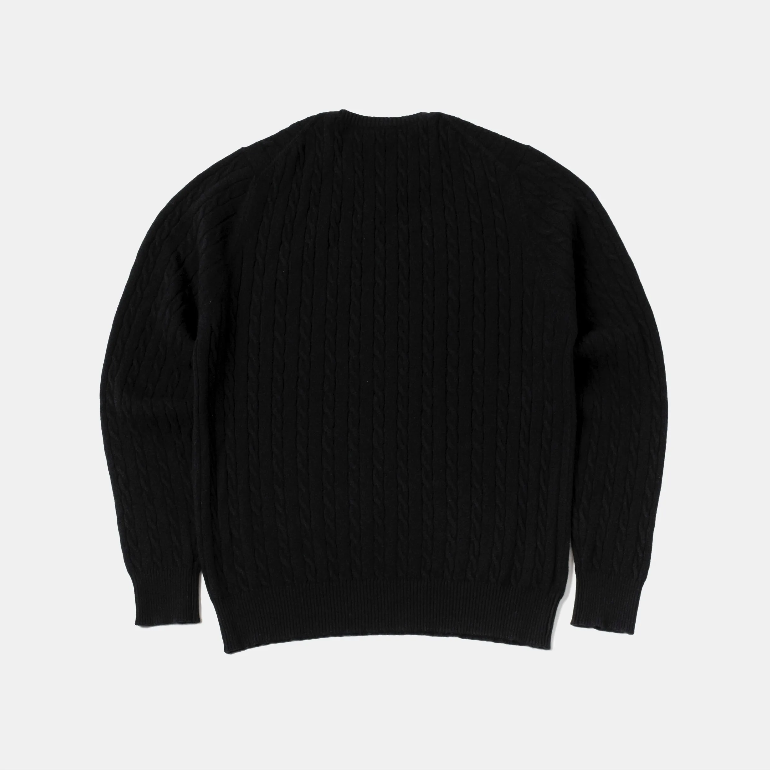 Cable-Knit Crewneck Pullover Black sold by Bryceland's product image thumbnail 4