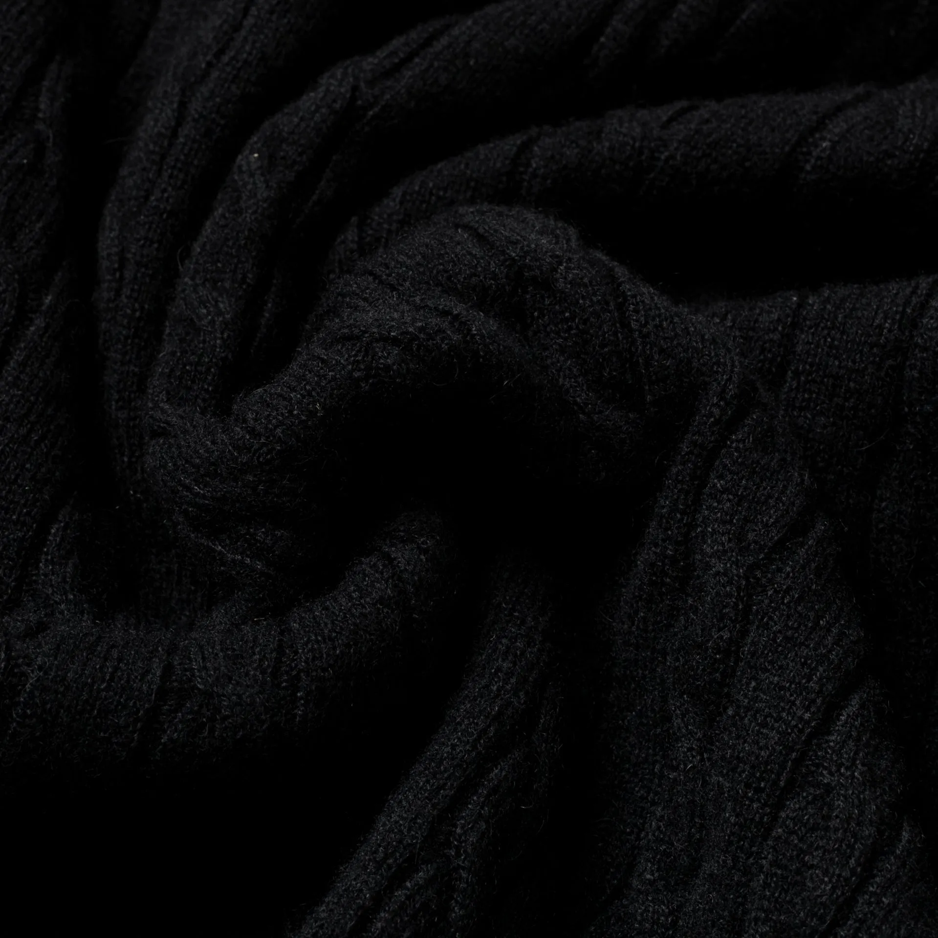 Cable-Knit Crewneck Pullover Black sold by Bryceland's product image thumbnail 5