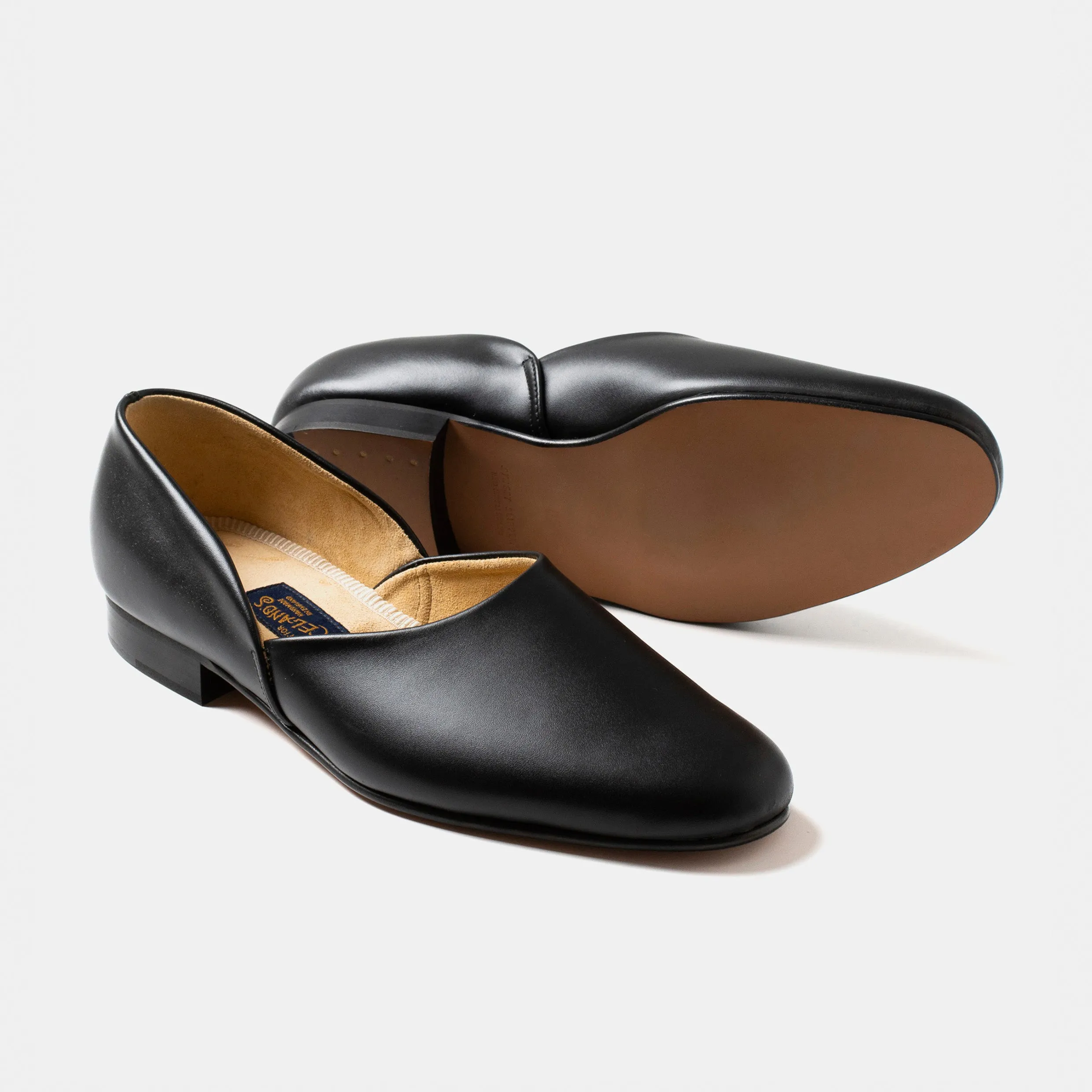 Bryceland's x Bowhill & Elliott Grecian Slippers Black sold by Bryceland's product image thumbnail 2