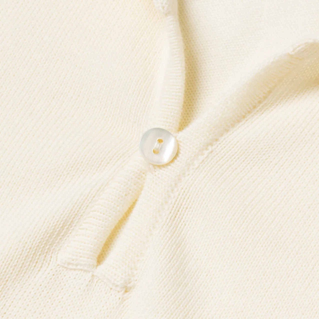 Cotton Short Sleeve ‘Skipper’ Polo Cream sold by Bryceland's product image thumbnail 3