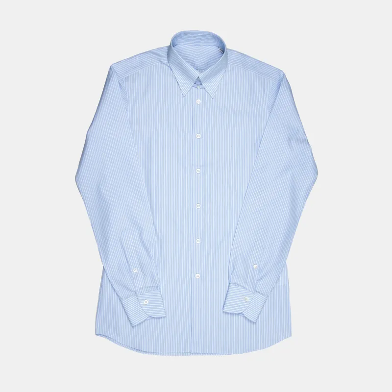 Tab Collar Striped Shirt Blue sold by Bryceland's