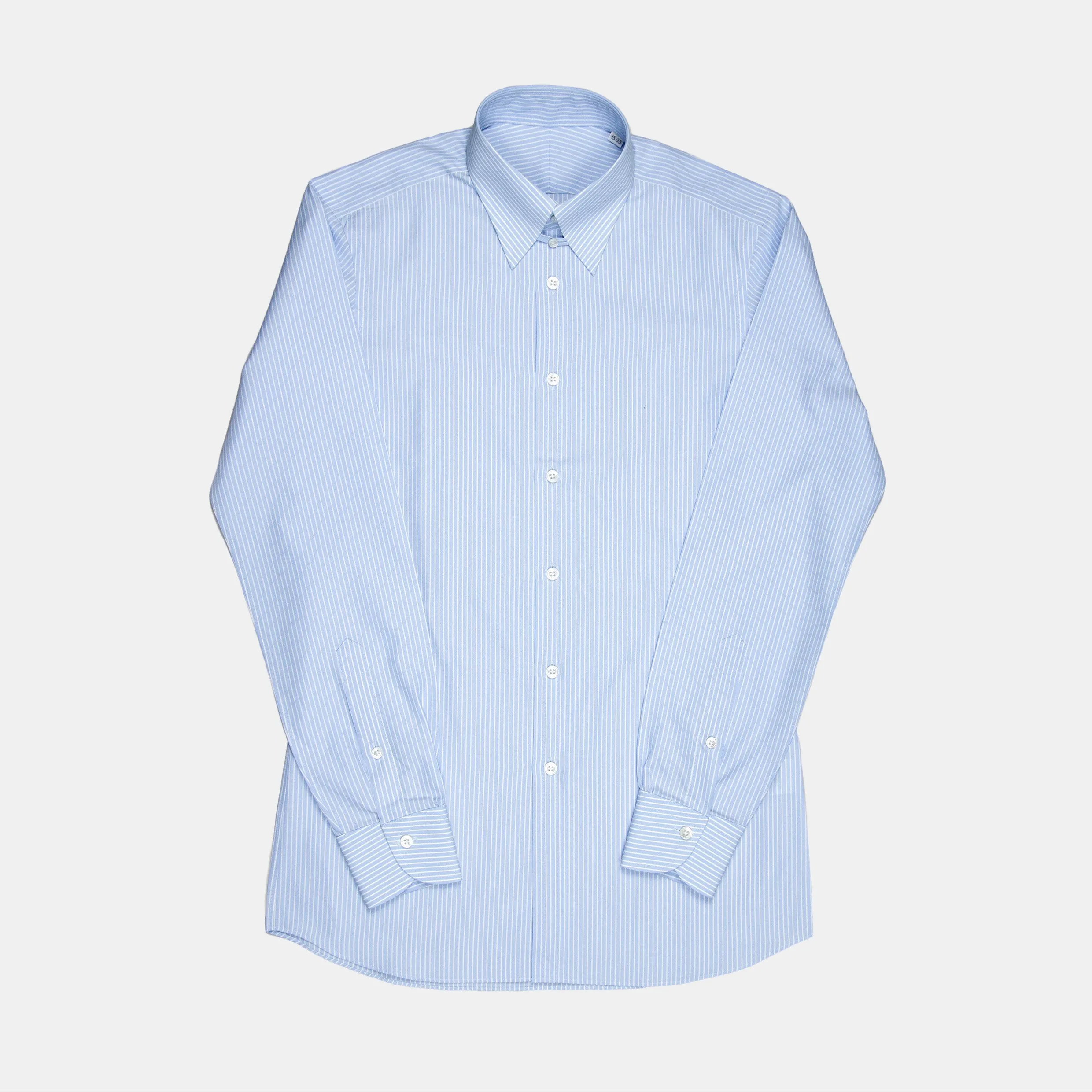 Tab Collar Striped Shirt Blue sold by Bryceland's