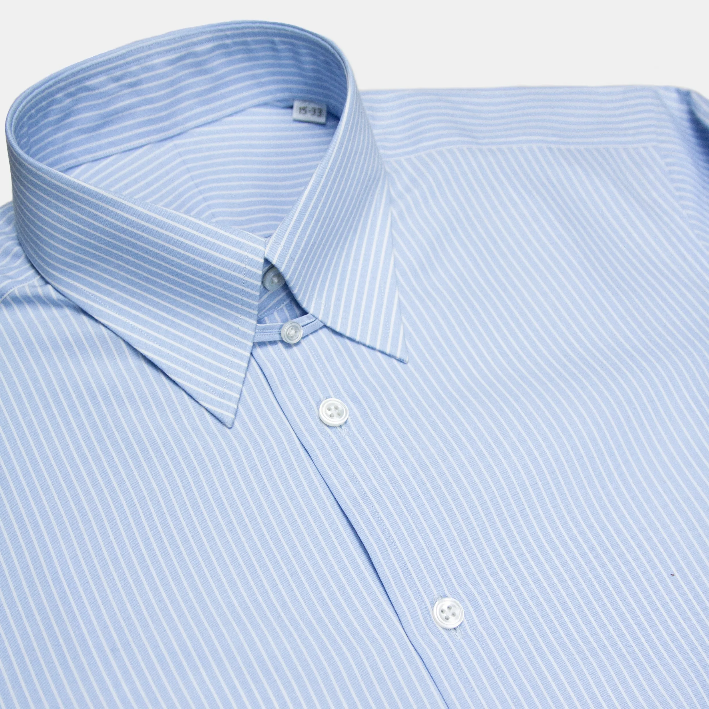 Tab Collar Striped Shirt Blue sold by Bryceland's product image thumbnail 2