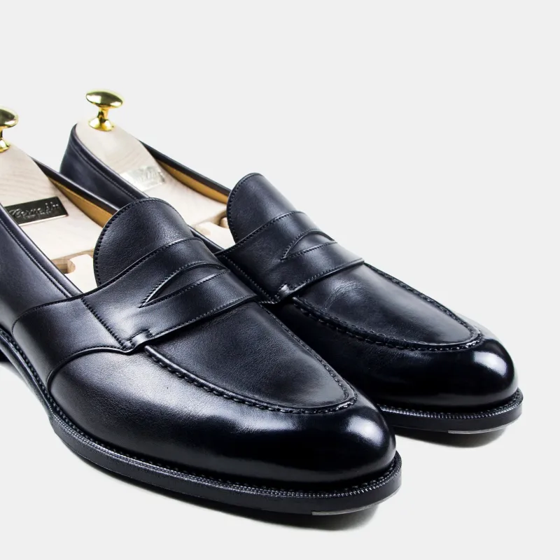 Corno Blu Penny Loafers Black sold by Bryceland's