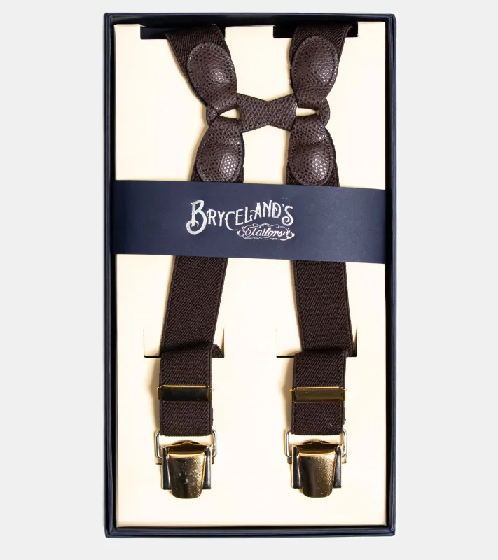 Suspenders Brown 79 made by Bryceland's