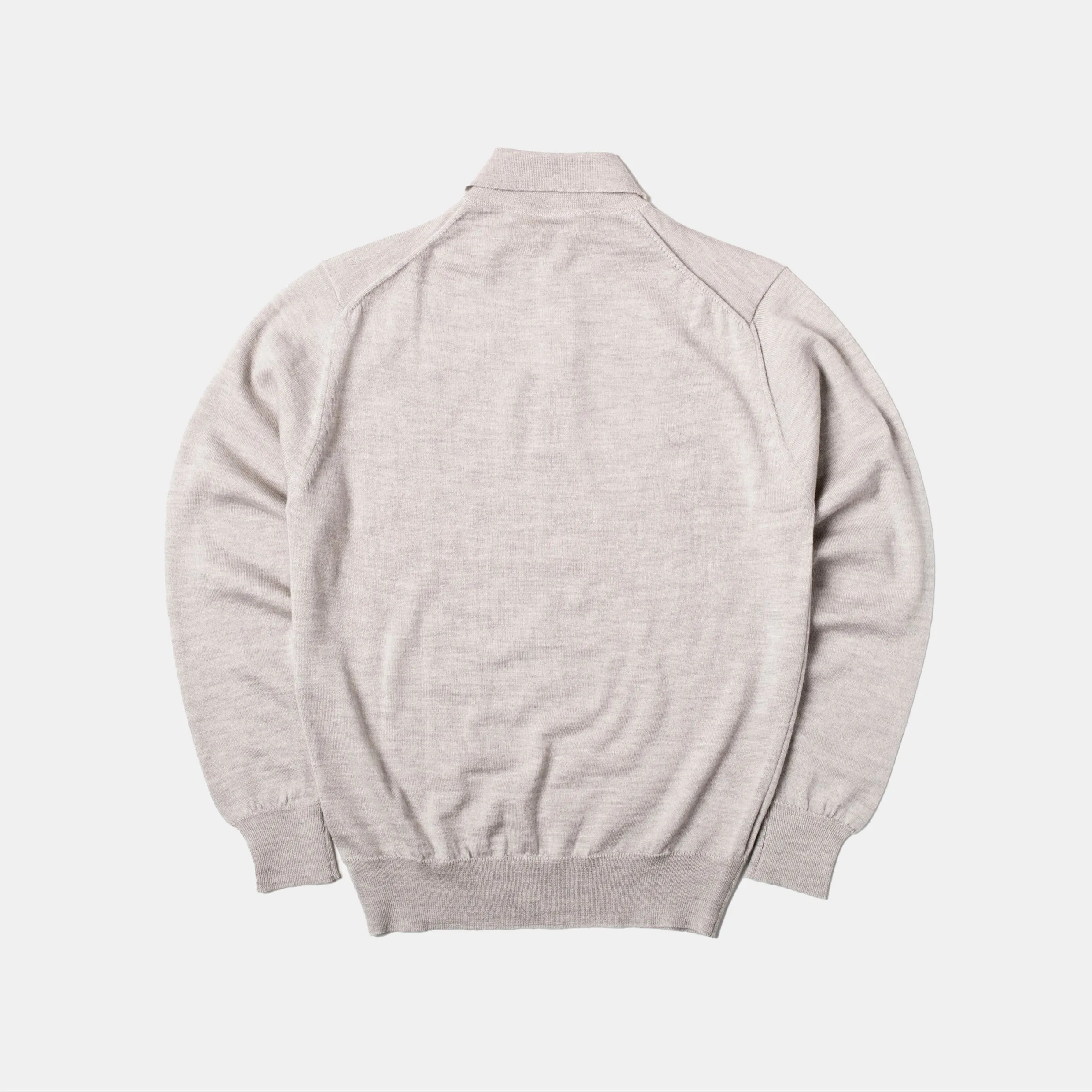 Merino Long-Sleeve Polo Argent sold by Bryceland's product image thumbnail 4