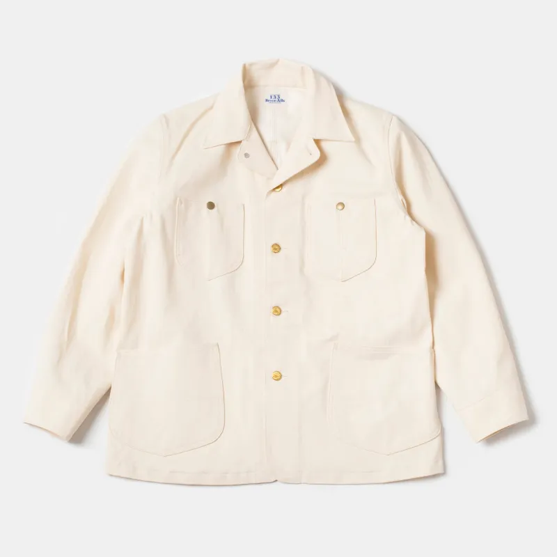 Chore Coat HBT White sold by Bryceland's