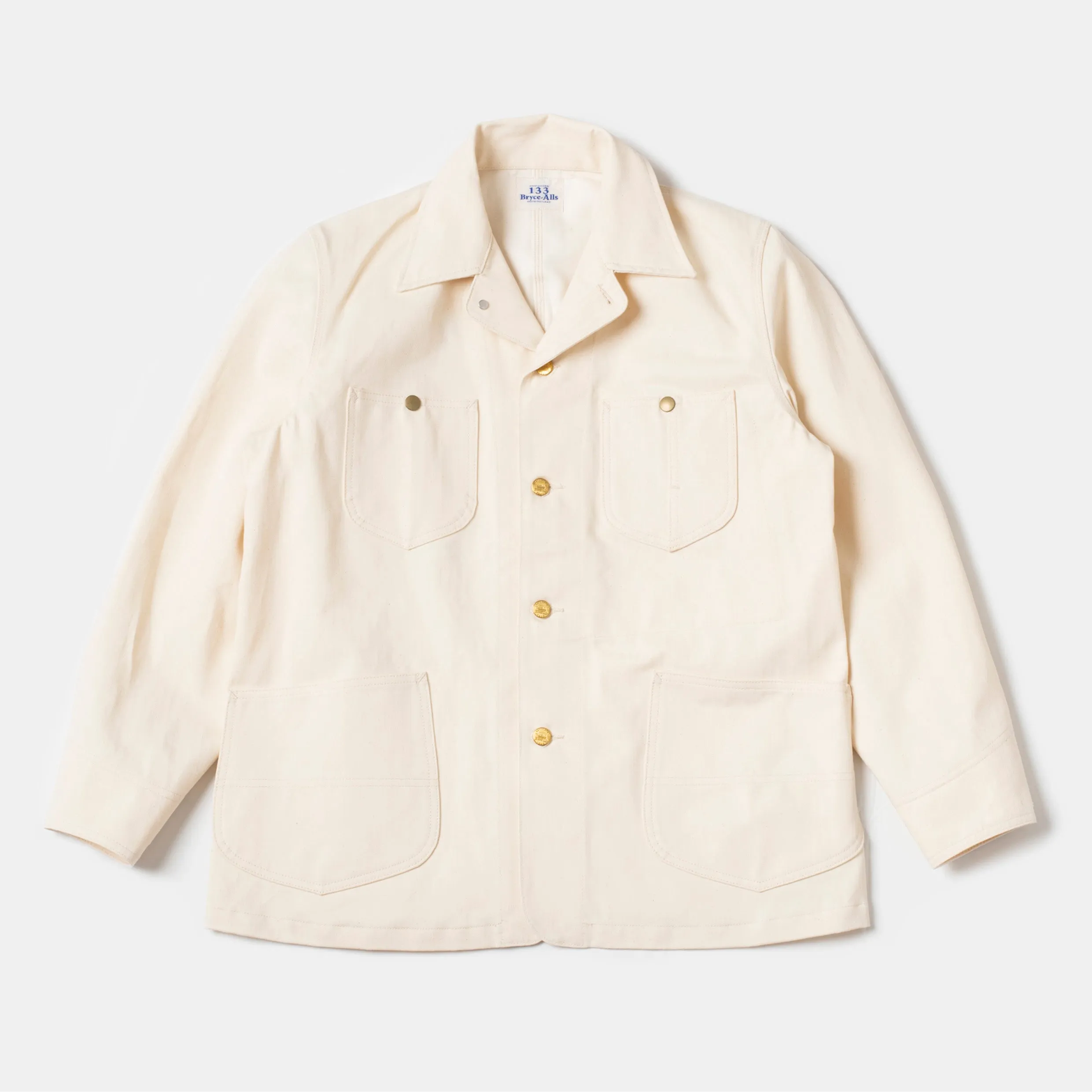 Chore Coat HBT White sold by Bryceland's