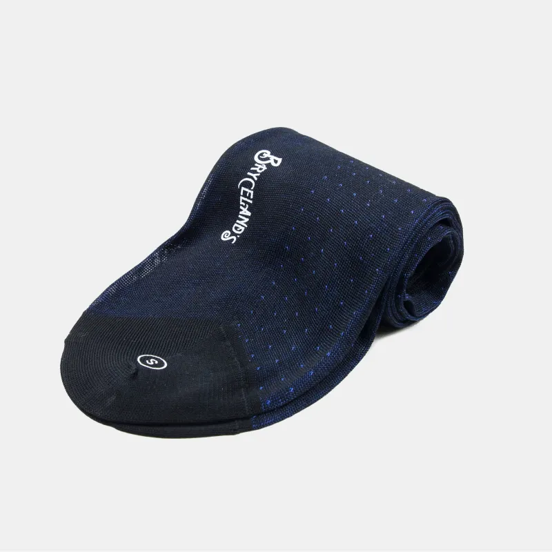 Cotton Pattern Socks Blue made by Bryceland's