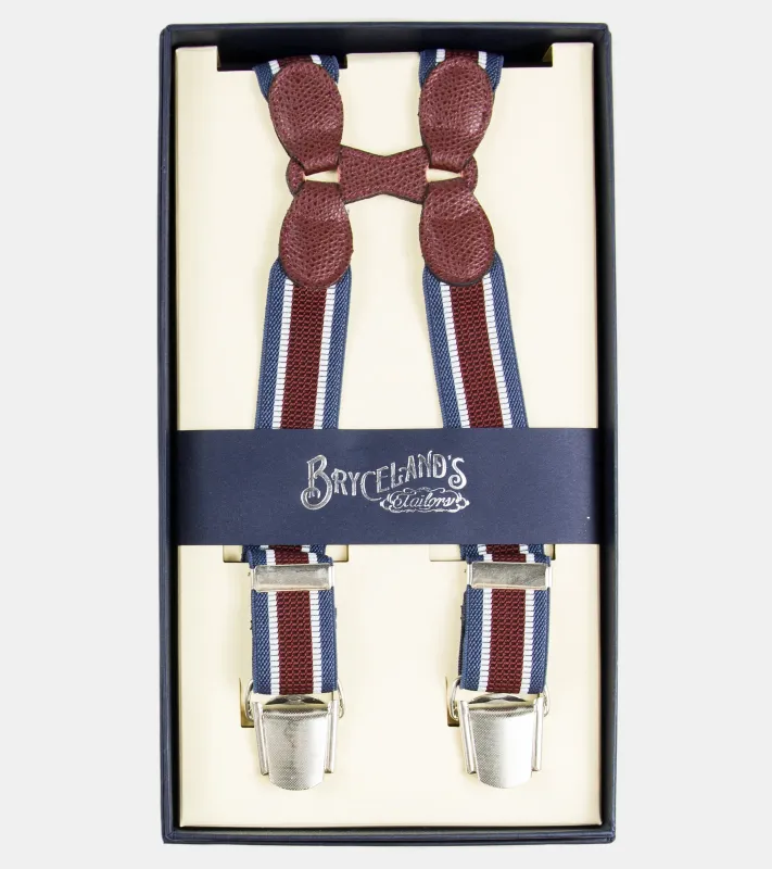 Suspenders Striped  112 made by Bryceland's