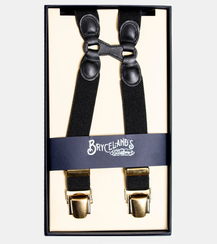 Suspenders Black 76 made by Bryceland's