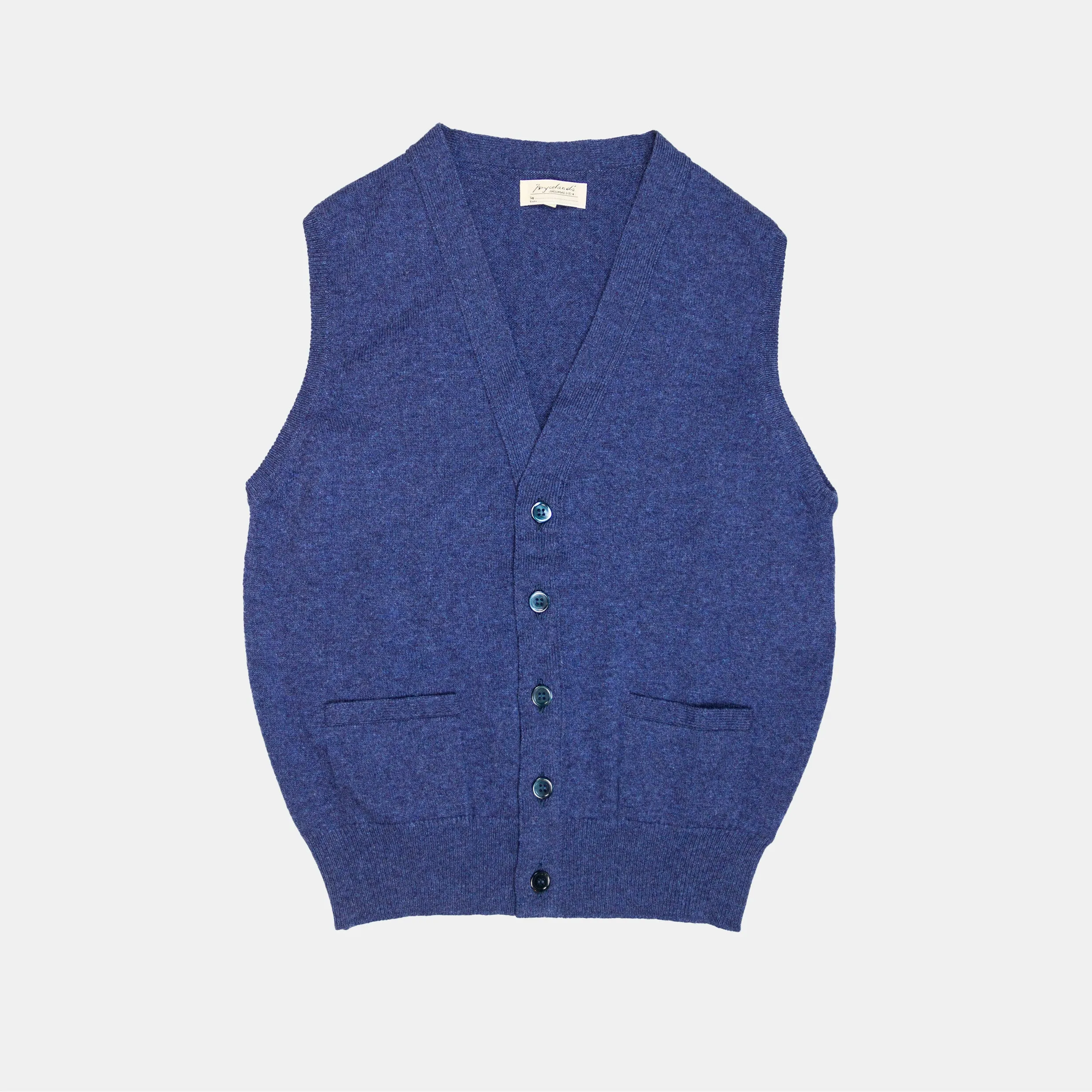 Lambswool Sleeveless Cardigan Rhapsody sold by Bryceland's