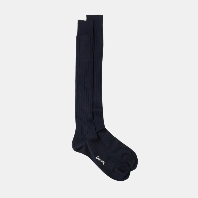 Cotton Socks Navy sold by Bryceland's