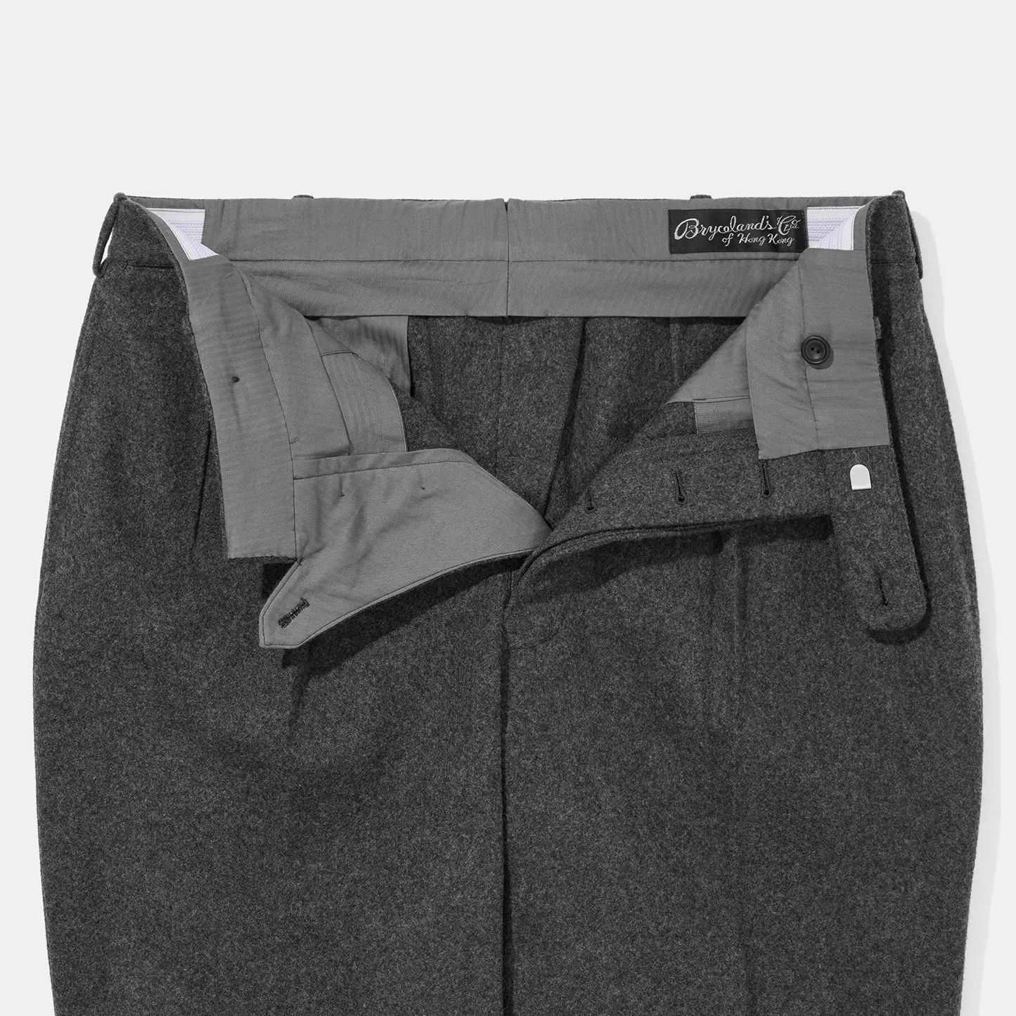Wool Flannel Winston Trousers II Grey sold by Bryceland's product image thumbnail 3