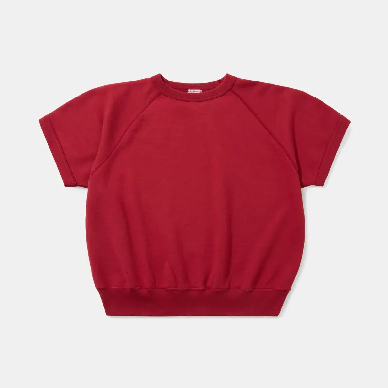 Raglan Short Sleeve Sweatshirt Fiesta Red made by Bryceland's