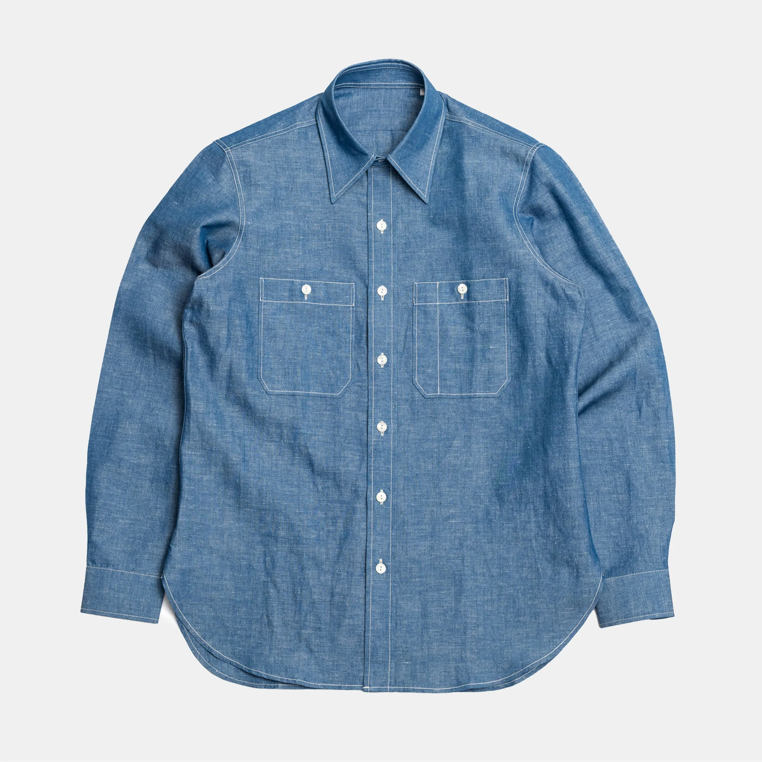Perfect Chambray USN Shirts sold by Bryceland's