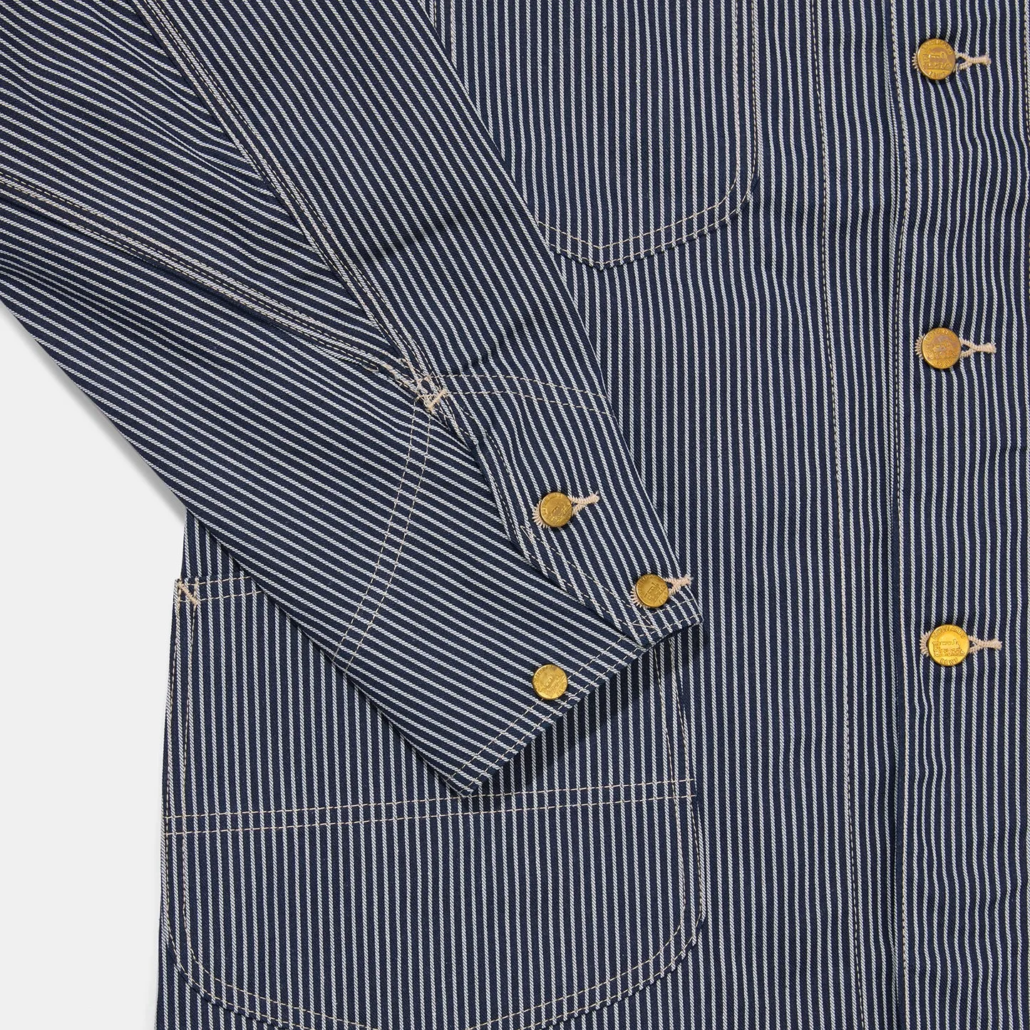 Chore Coat Hickory Stripe sold by Bryceland's product image thumbnail 3